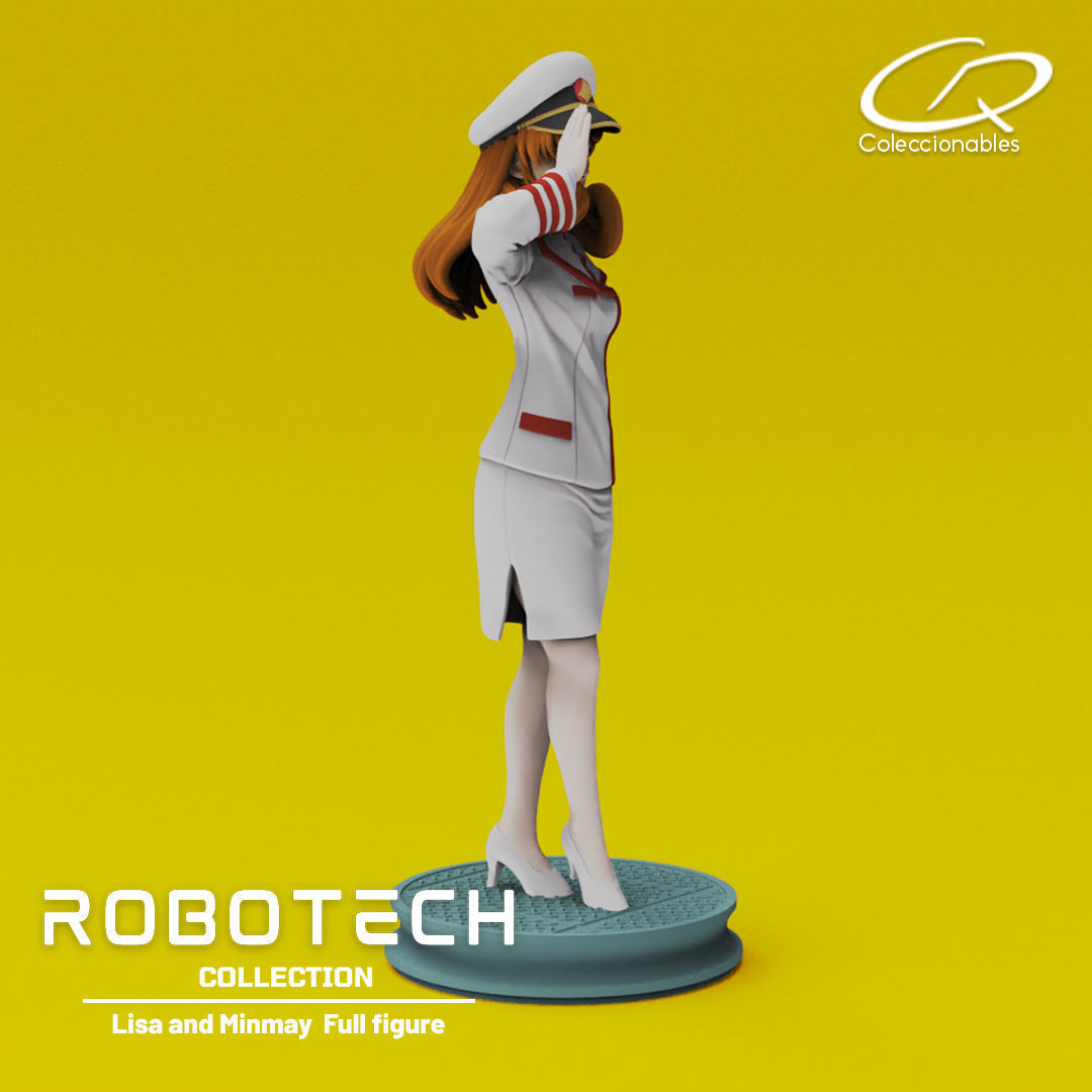 Anime Classics - Lisa and Minmay Robotech full figure 3D print model_8