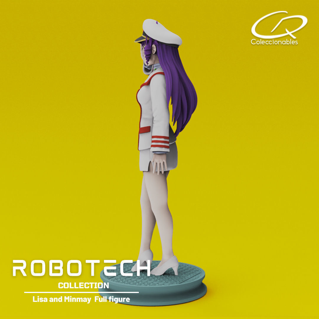 Anime Classics - Lisa and Minmay Robotech full figure 3D print model_3