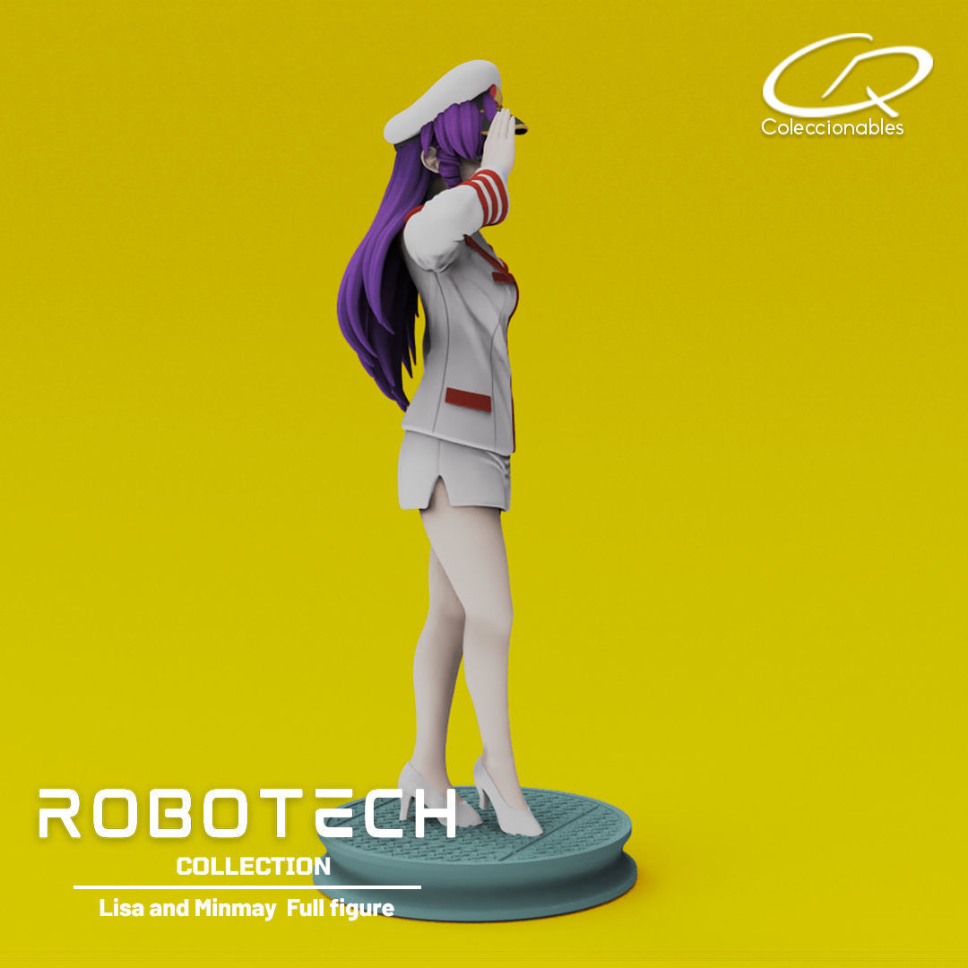 Anime Classics - Lisa and Minmay Robotech full figure 3D print model_5