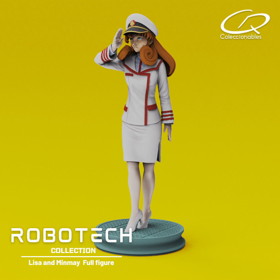 Anime Classics - Lisa and Minmay Robotech full figure 3D print model_2