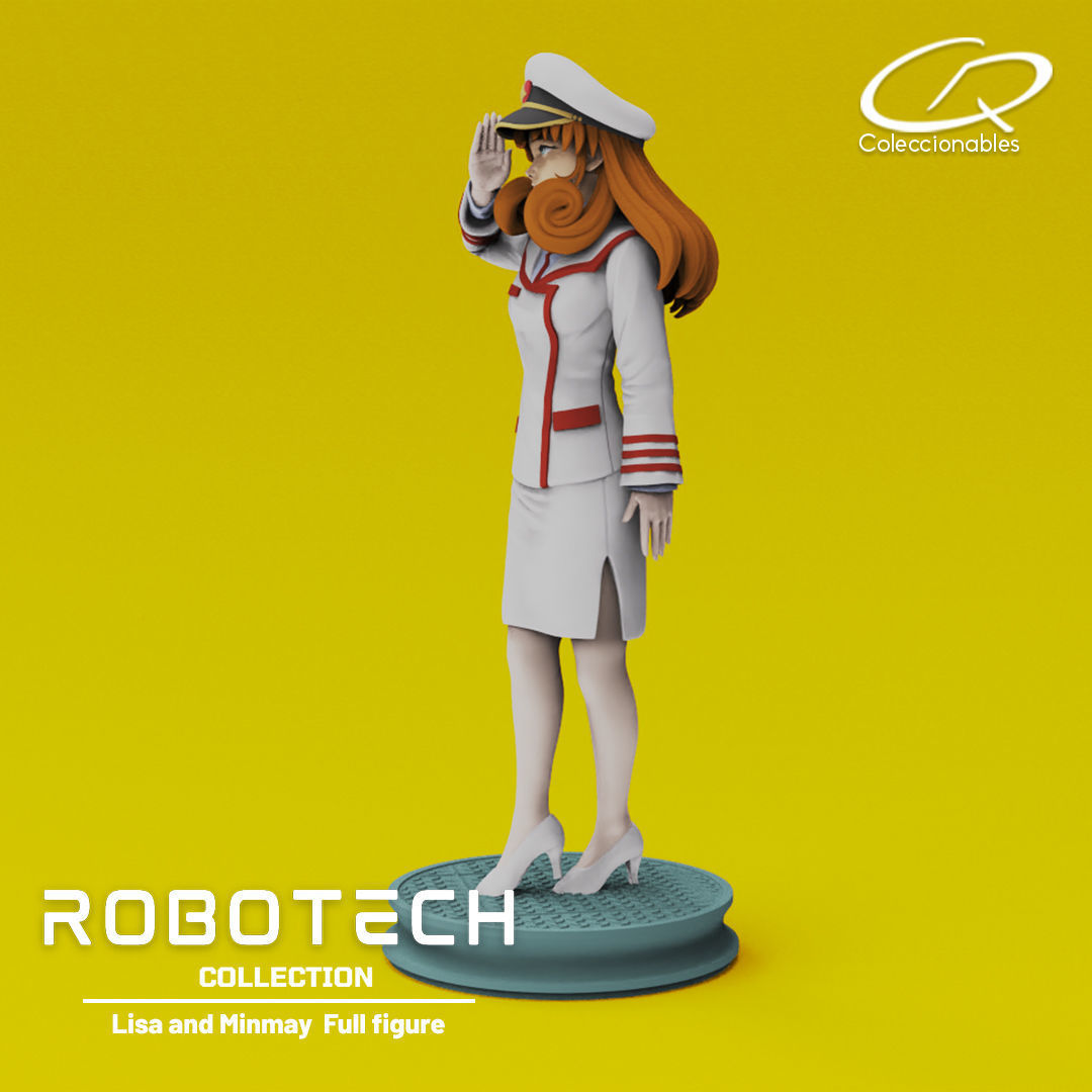 Anime Classics - Lisa and Minmay Robotech full figure 3D print model_10