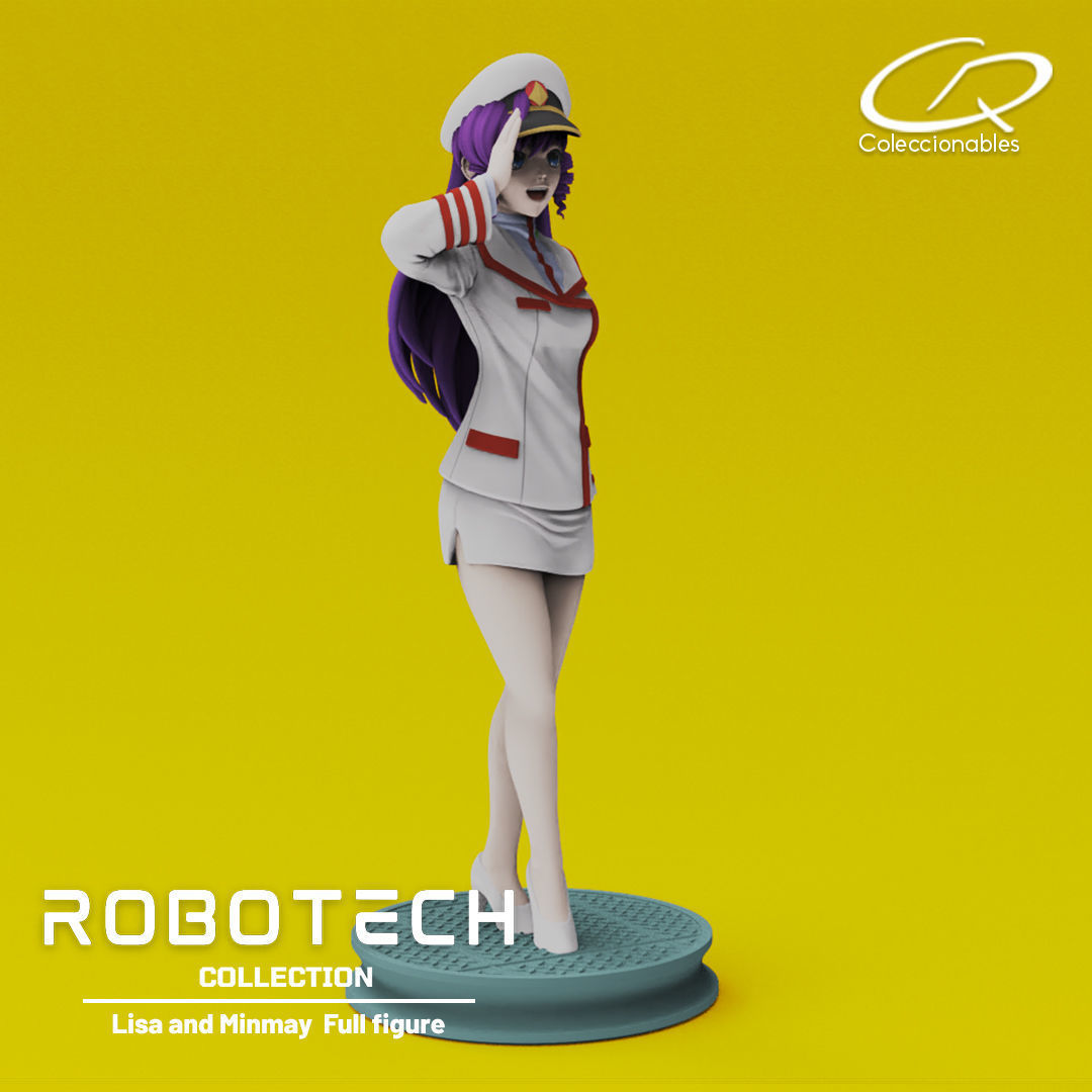 Anime Classics - Lisa and Minmay Robotech full figure 3D print model_7