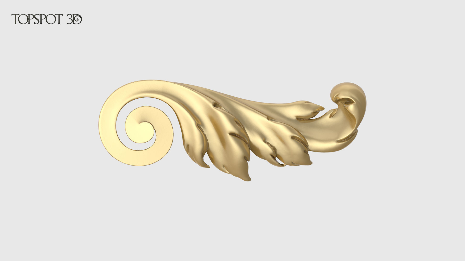 Mini Set Acanthus Leaves 3D print model_5