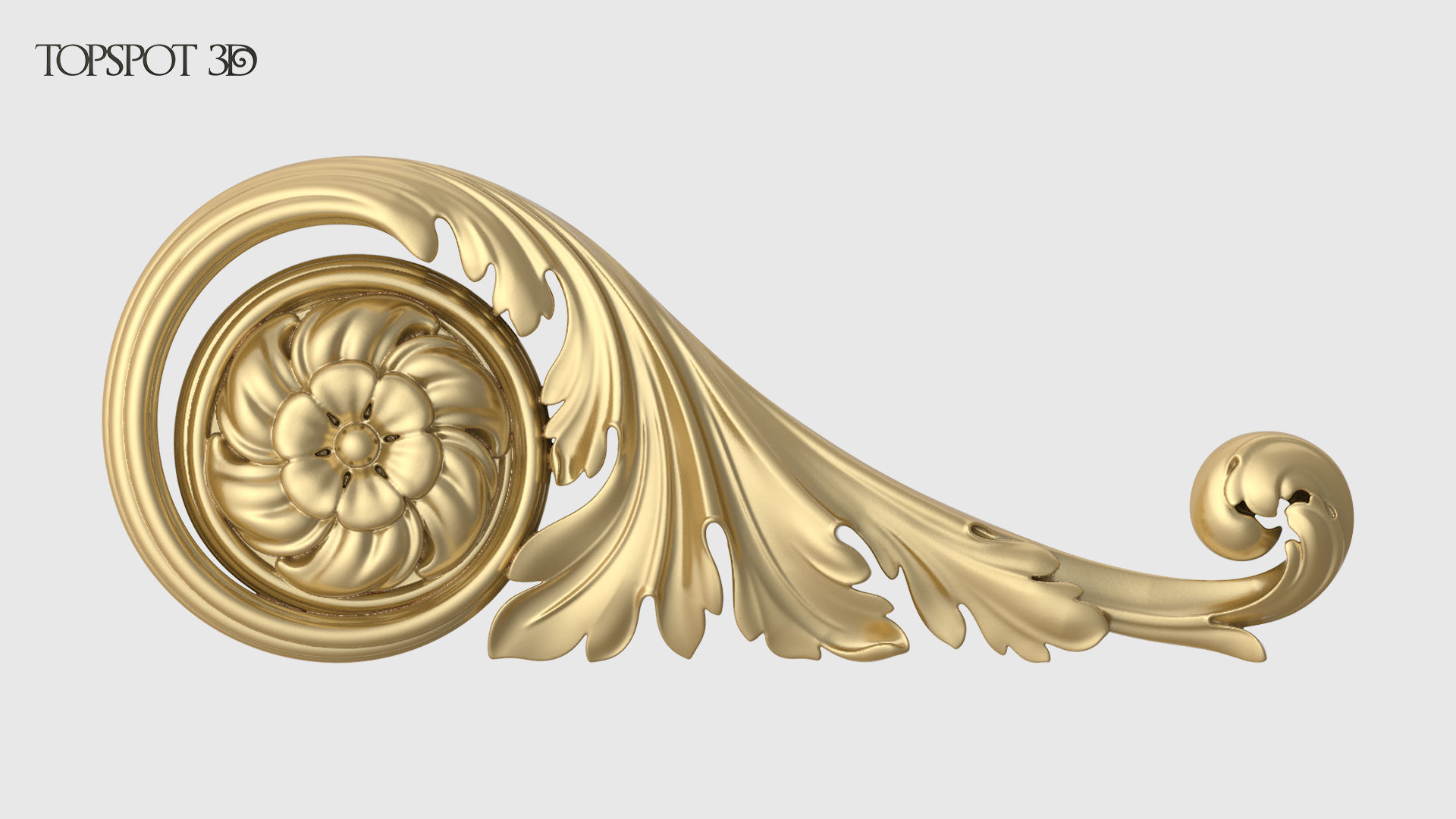 Mini Set Acanthus Leaves 3D print model_7