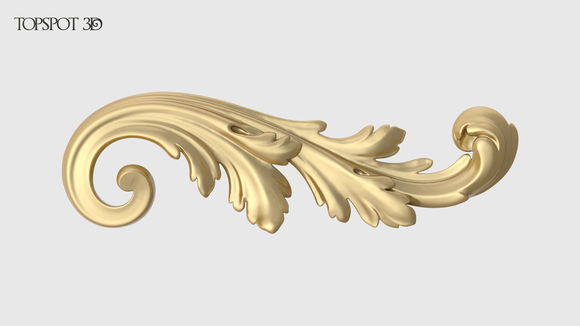 Mini Set Acanthus Leaves 3D print model_6