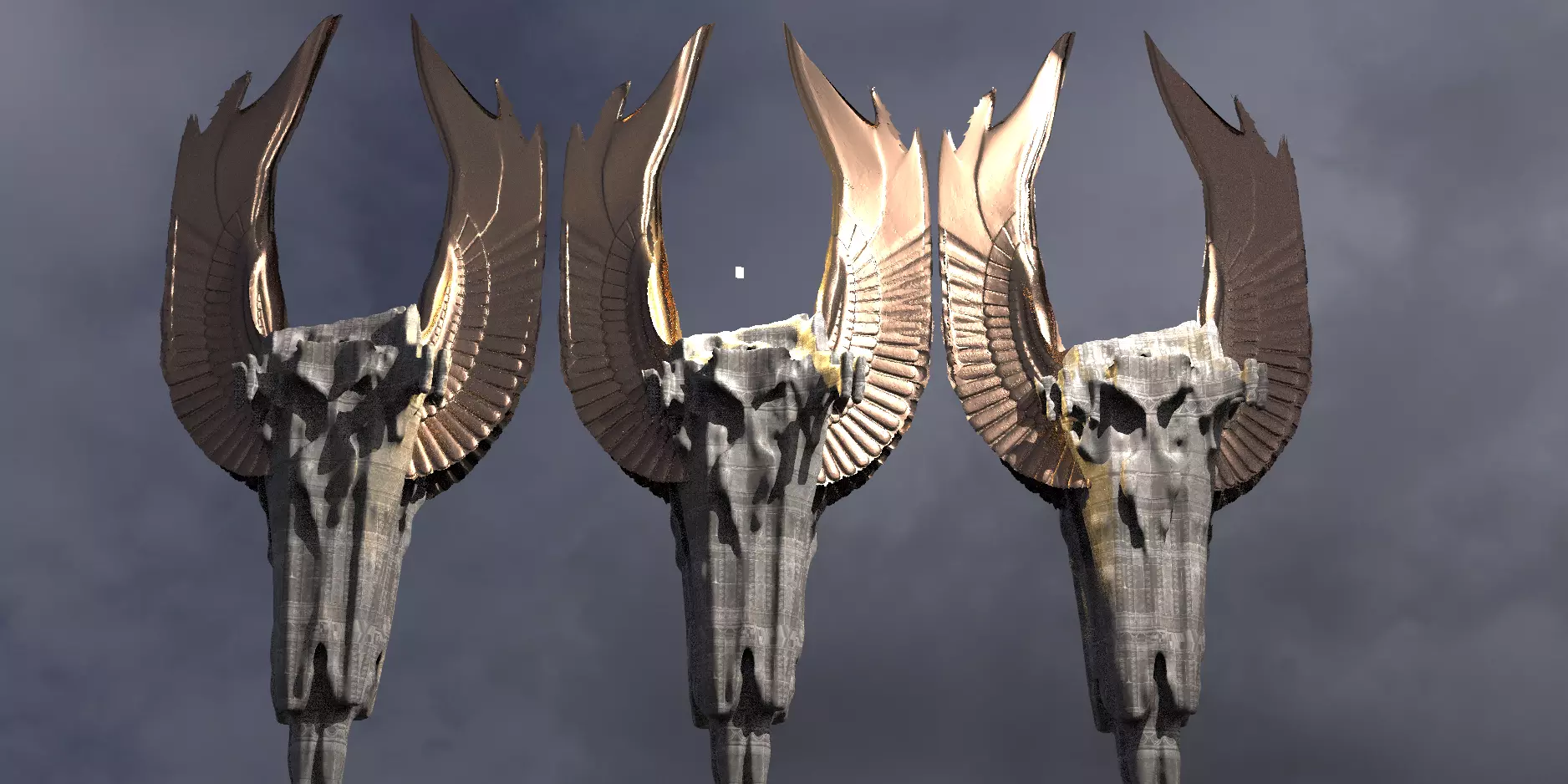 Floating Angel monolith 4 3D model_0