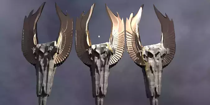 Floating Angel monolith 4 3D model