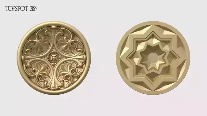 Backgammon Chips 3D print model