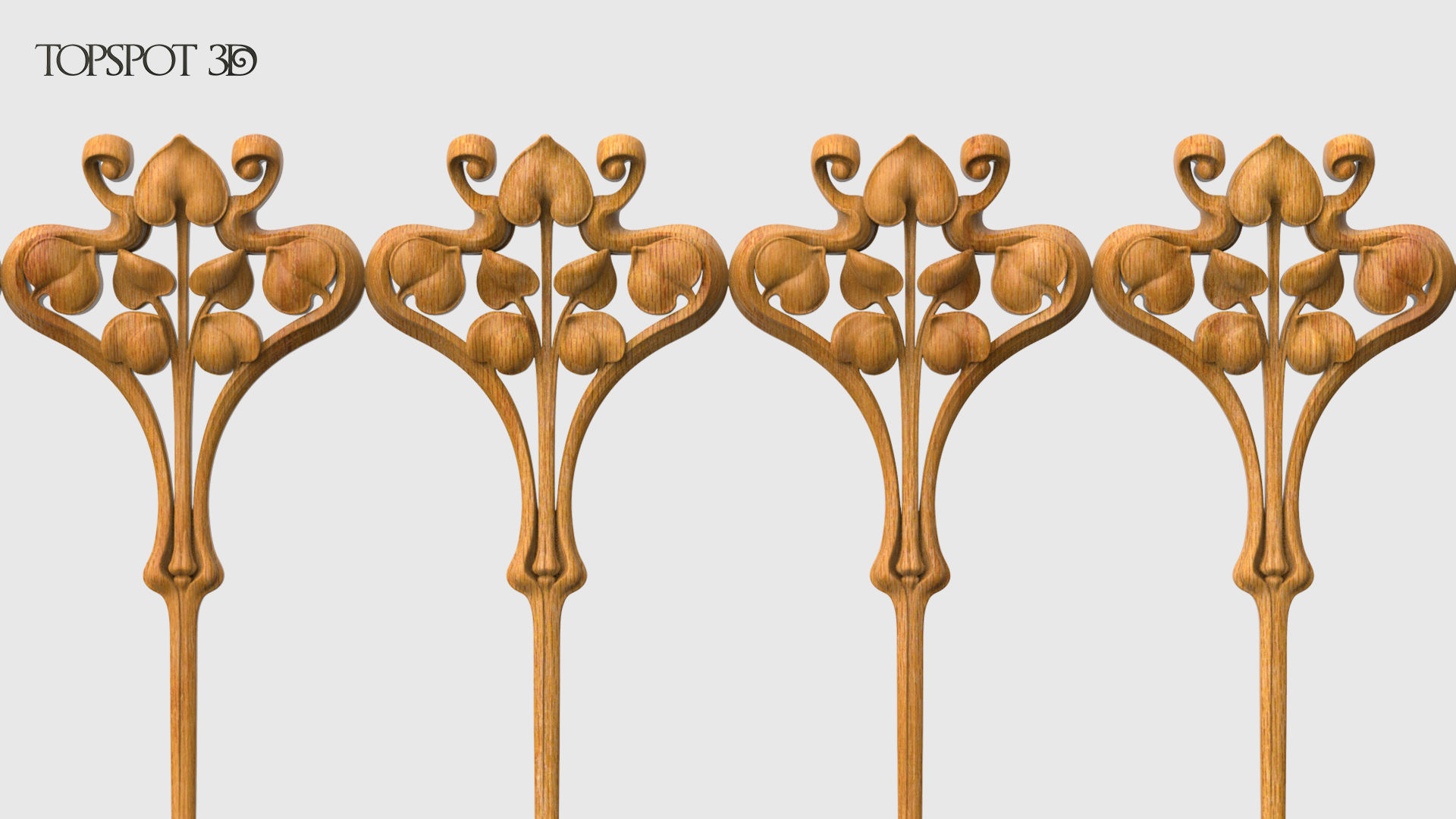 Art Nouveau Decor Set 3D print model_13