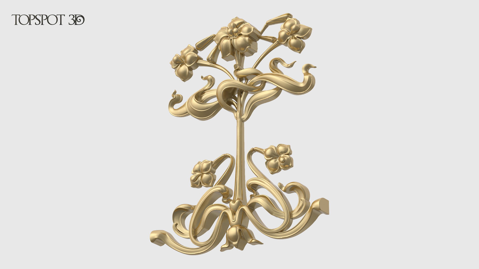 Art Nouveau Decor Set 3D print model_18