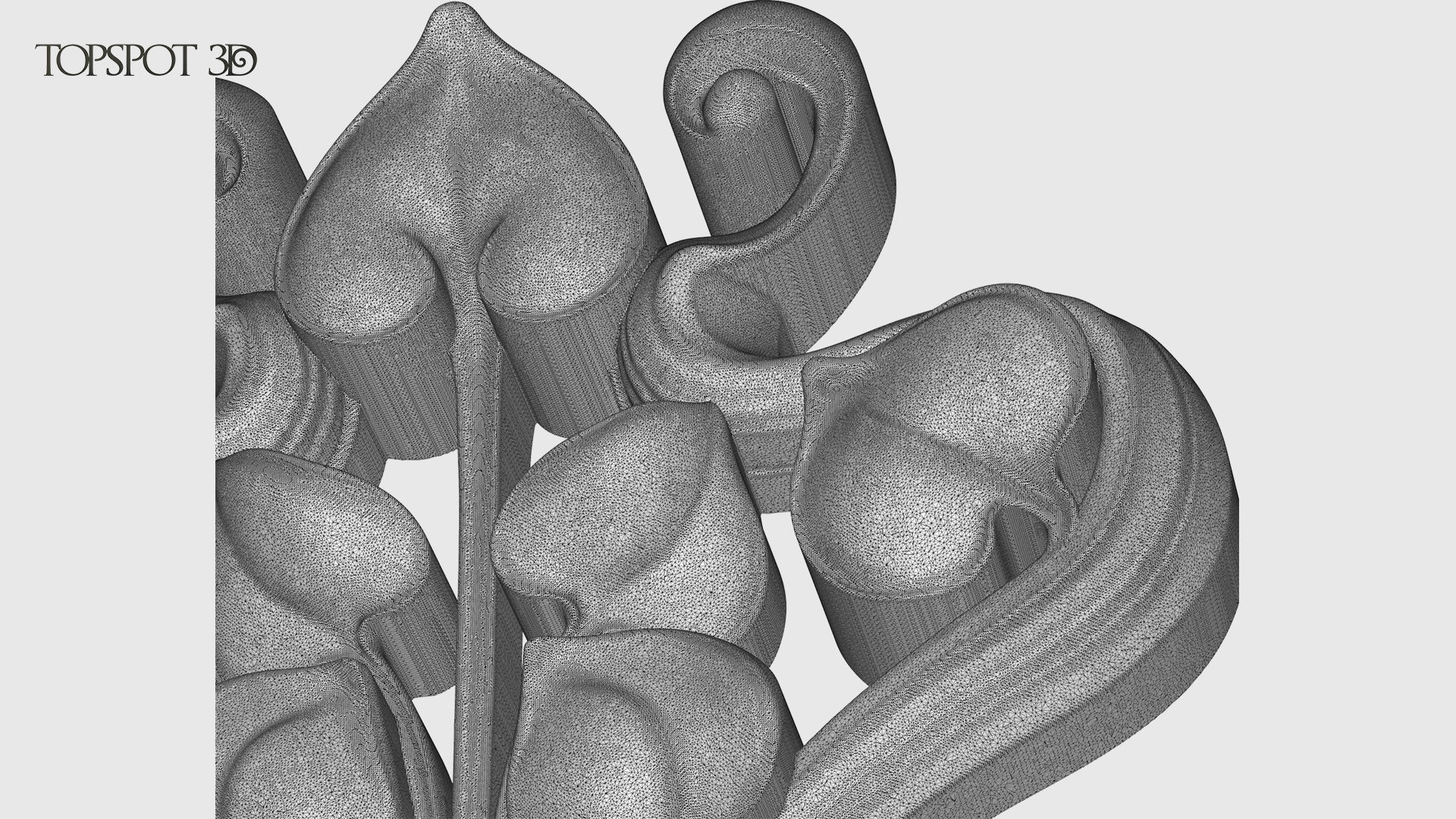 Art Nouveau Decor Set 3D print model_28