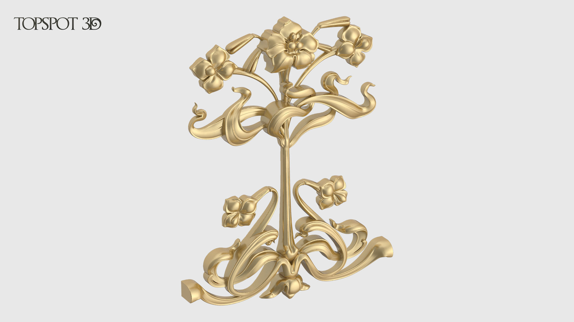 Art Nouveau Decor Set 3D print model_17