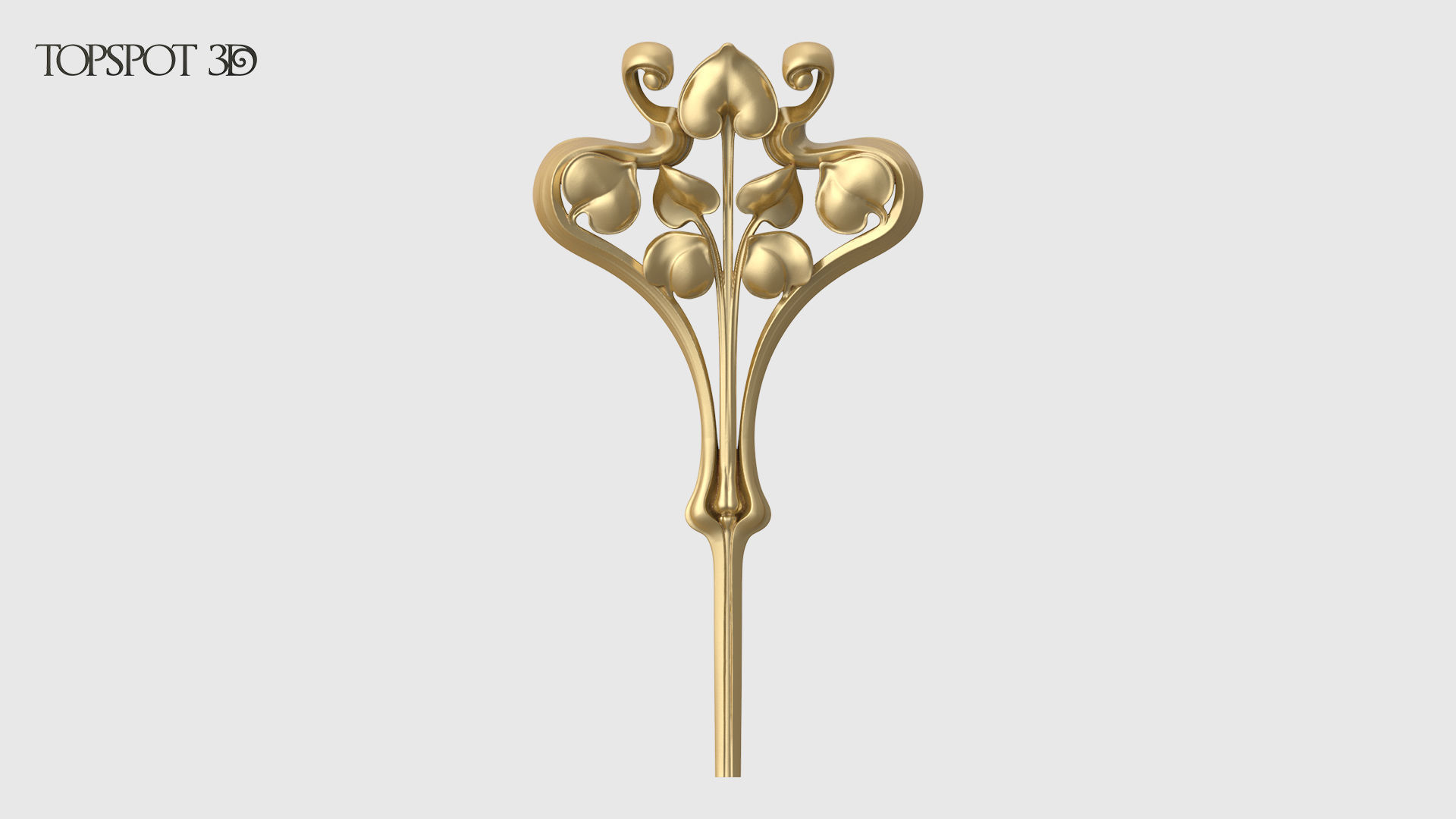 Art Nouveau Decor Set 3D print model_1