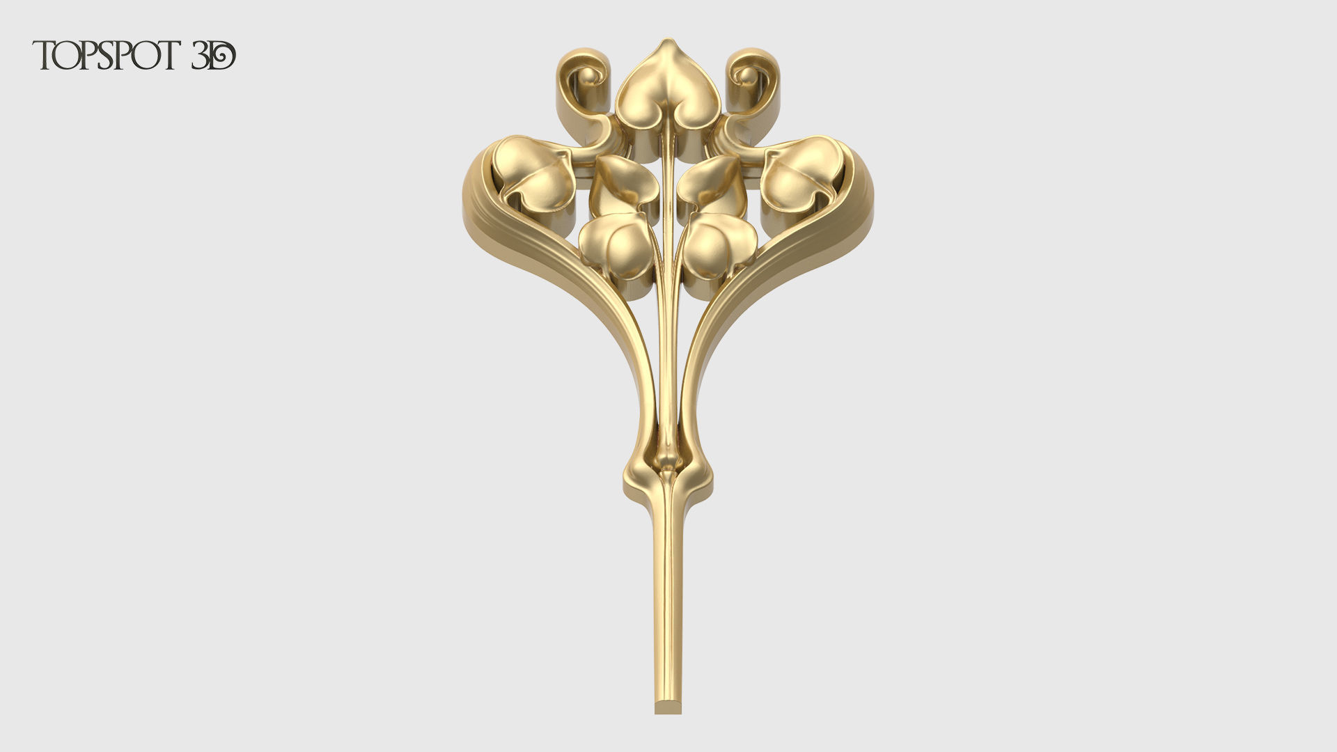 Art Nouveau Decor Set 3D print model_4