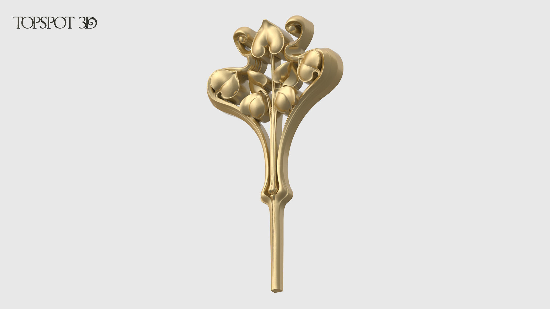 Art Nouveau Decor Set 3D print model_2