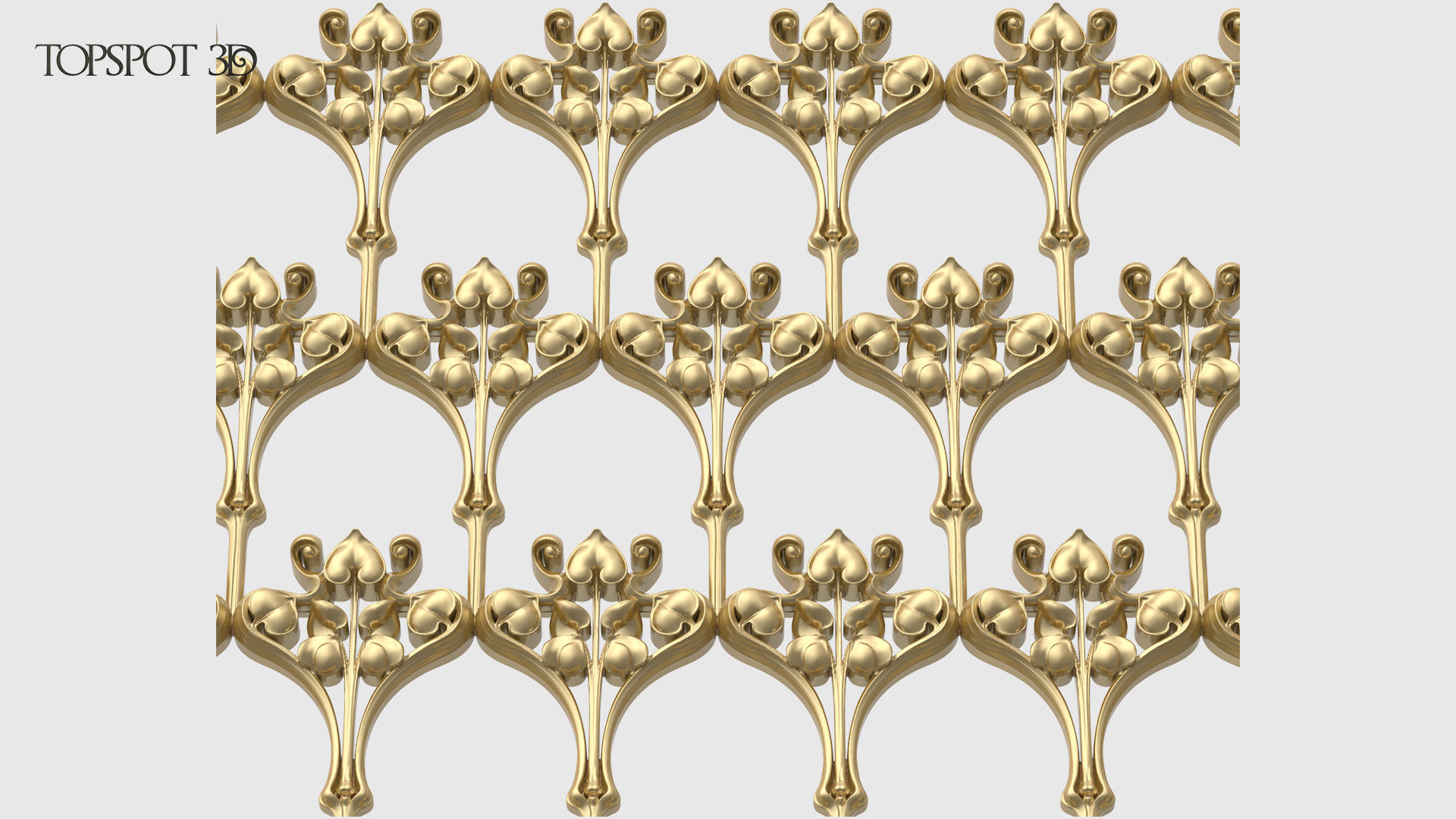 Art Nouveau Decor Set 3D print model_10