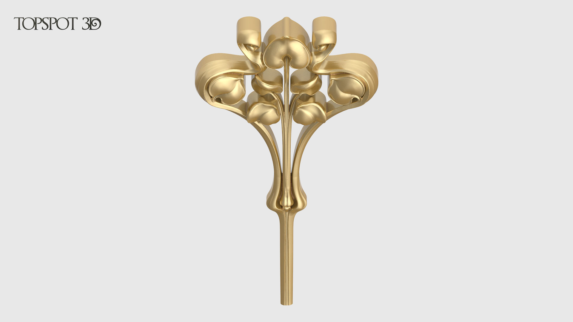 Art Nouveau Decor Set 3D print model_5