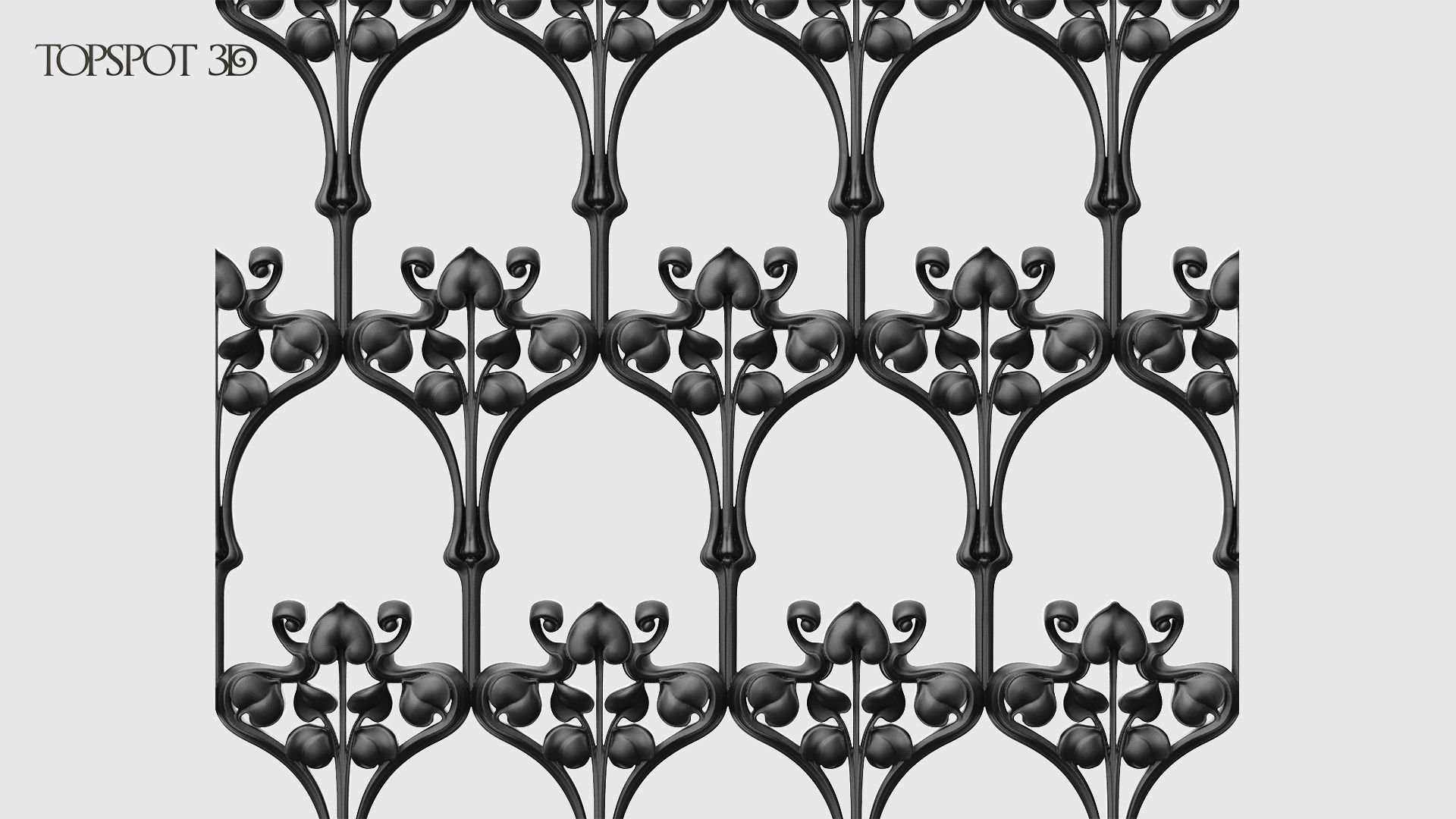 Art Nouveau Decor Set 3D print model_15