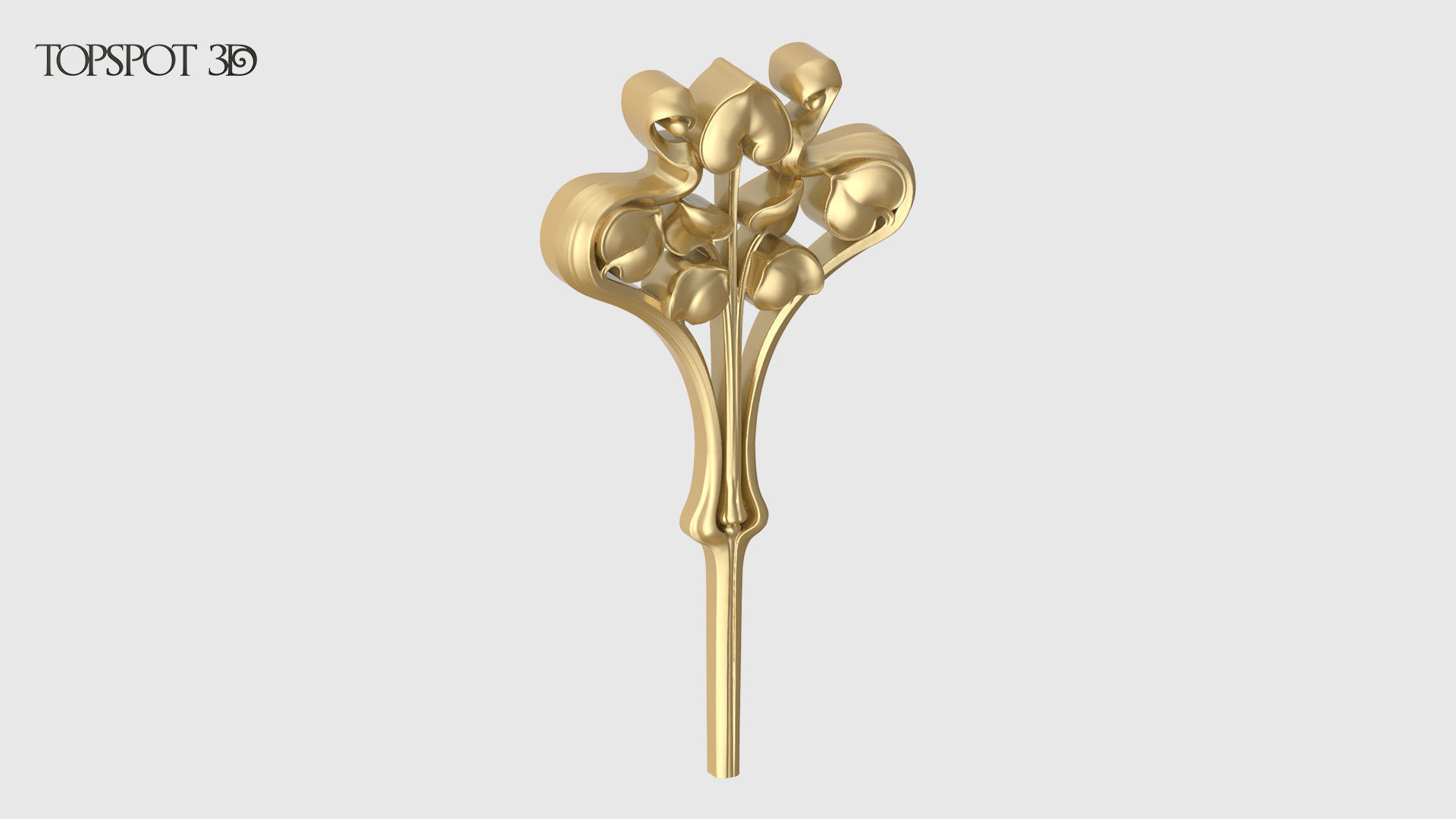 Art Nouveau Decor Set 3D print model_3