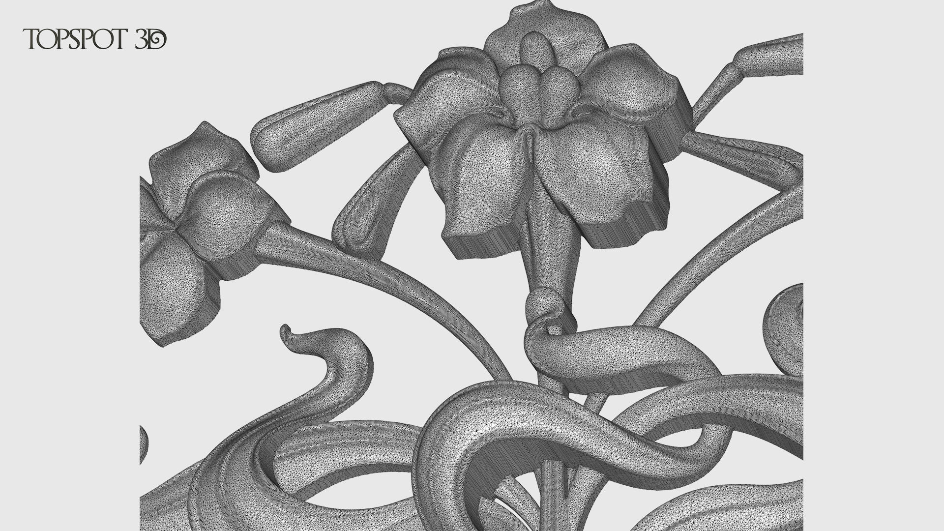 Art Nouveau Decor Set 3D print model_30