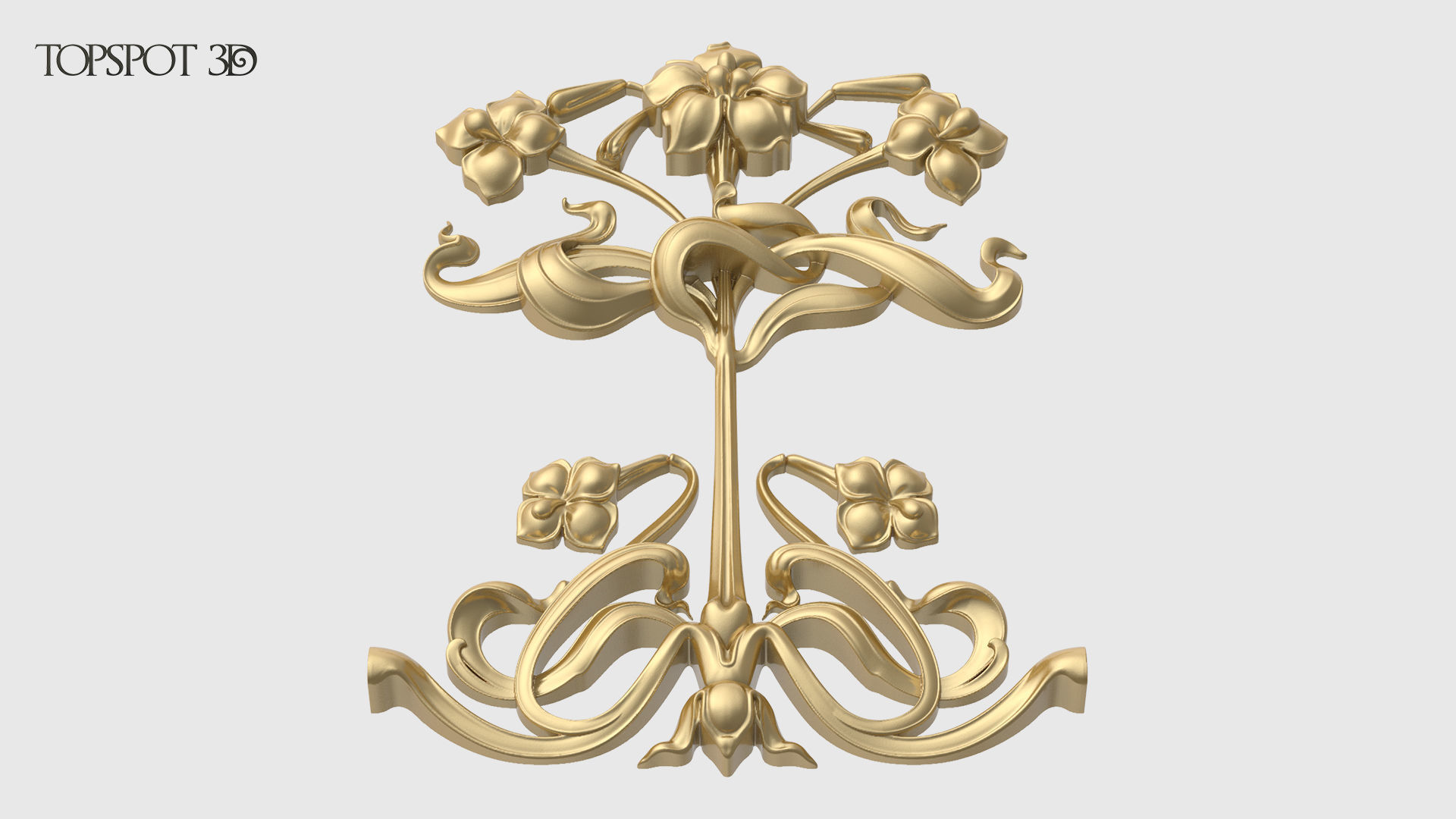 Art Nouveau Decor Set 3D print model_19