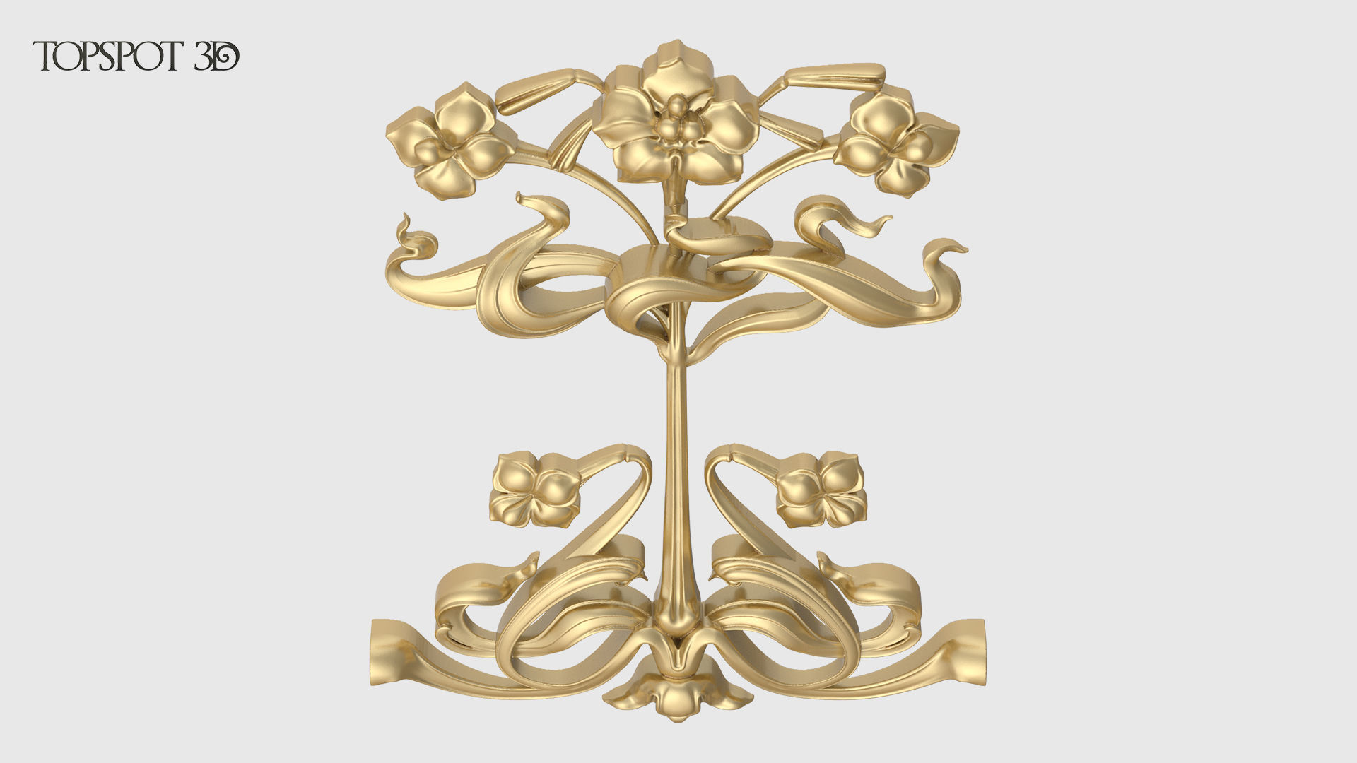 Art Nouveau Decor Set 3D print model_20