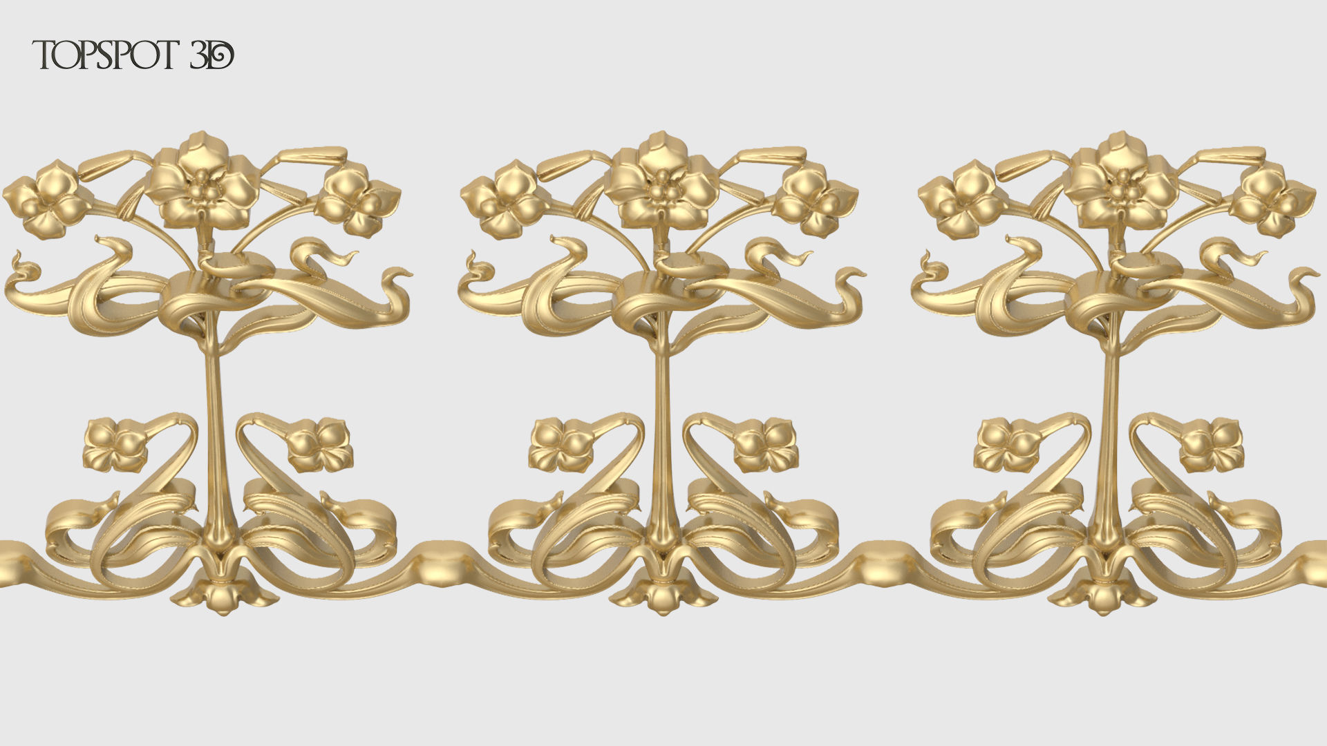 Art Nouveau Decor Set 3D print model_23