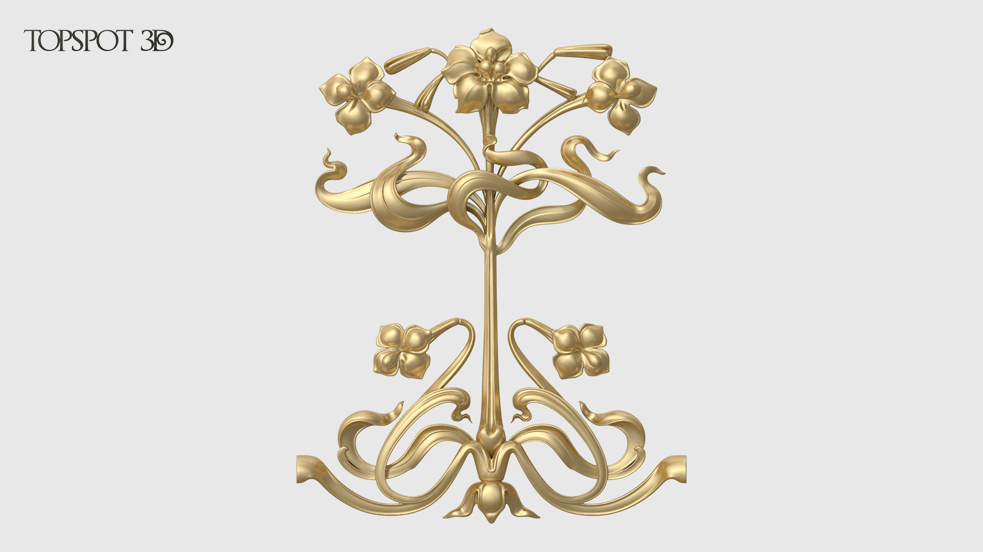 Art Nouveau Decor Set 3D print model_16