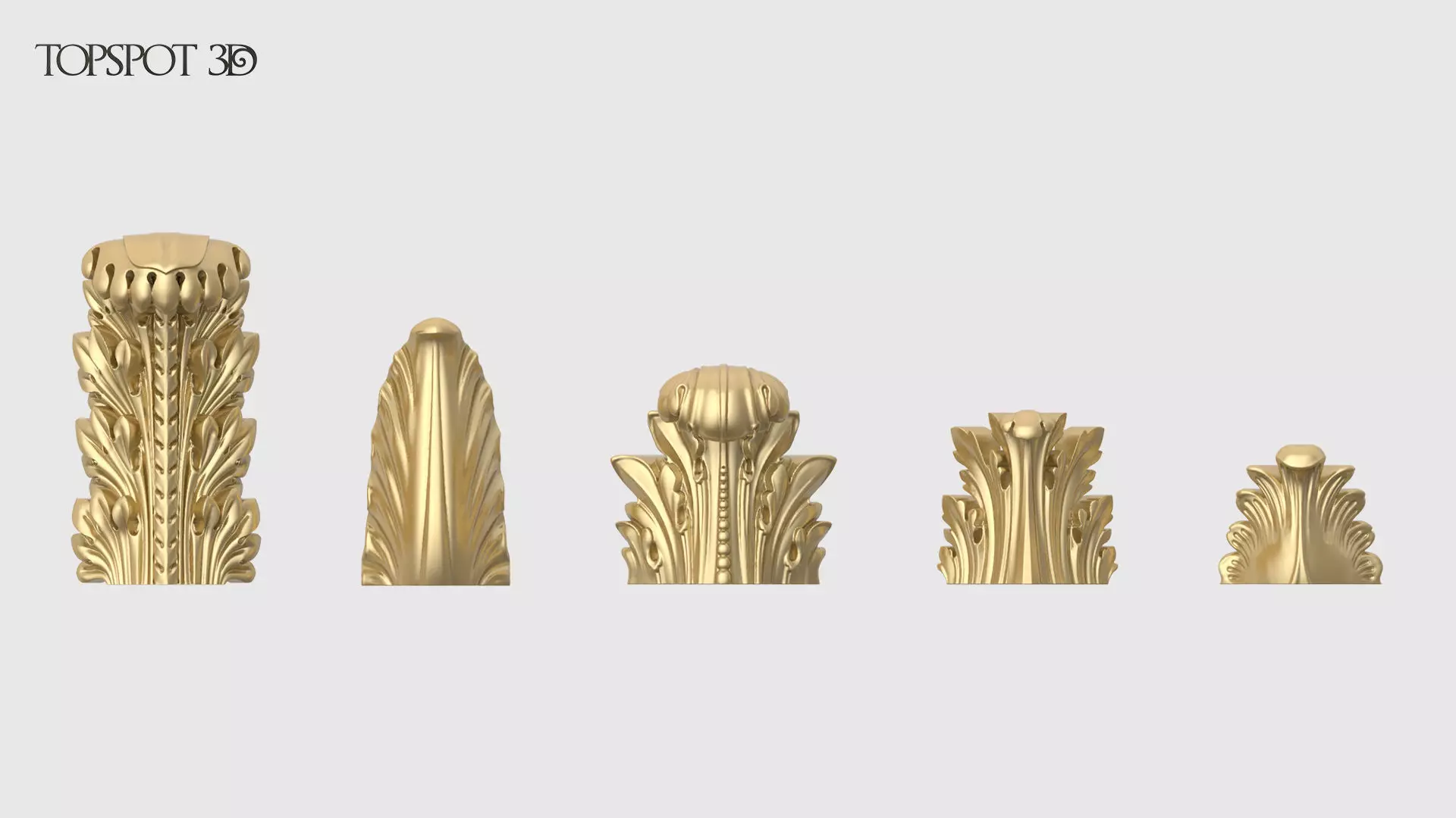 Outside Corner Decor Set 3D print model