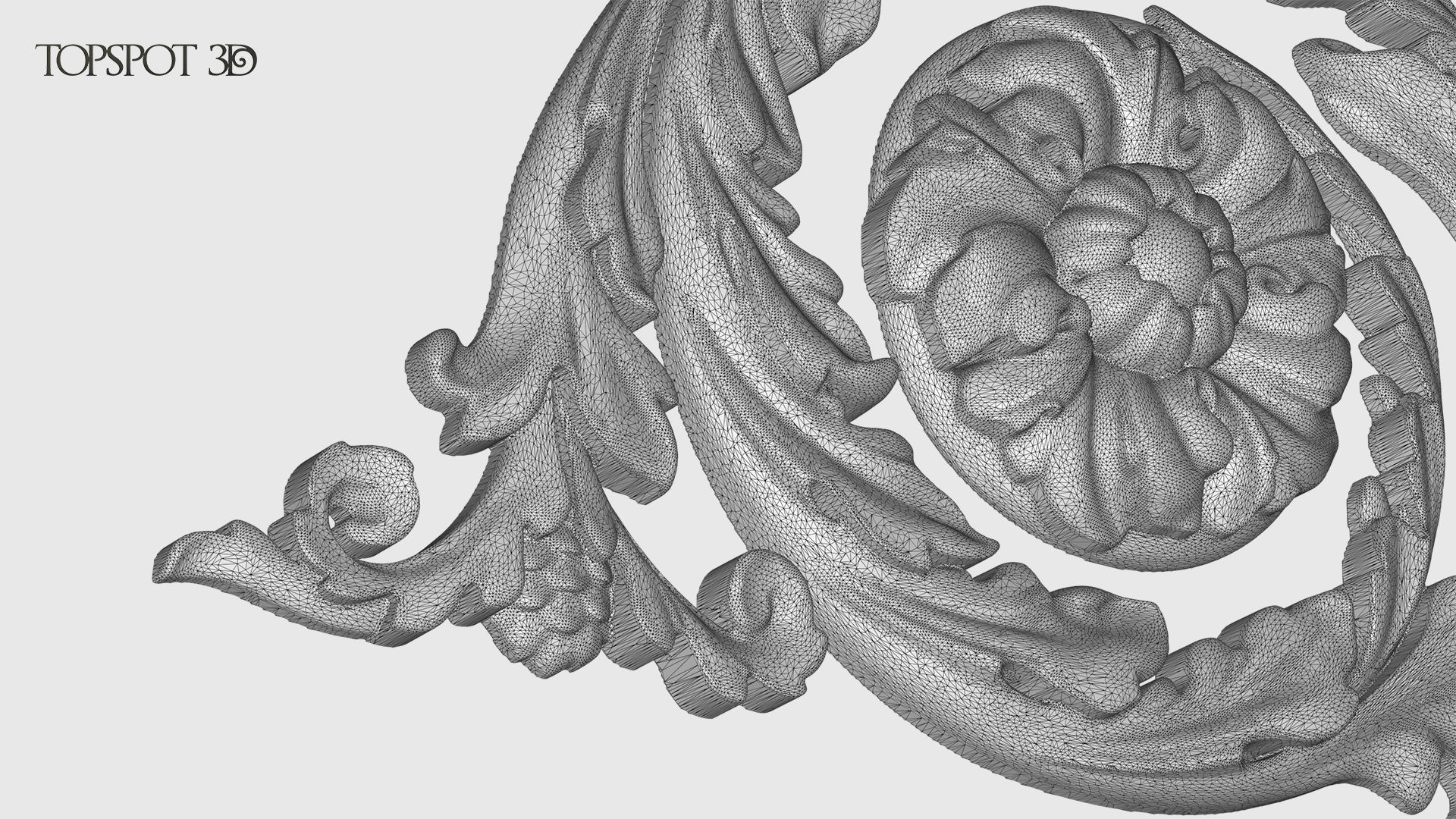 Frieze Acanthus Set 3D print model_33