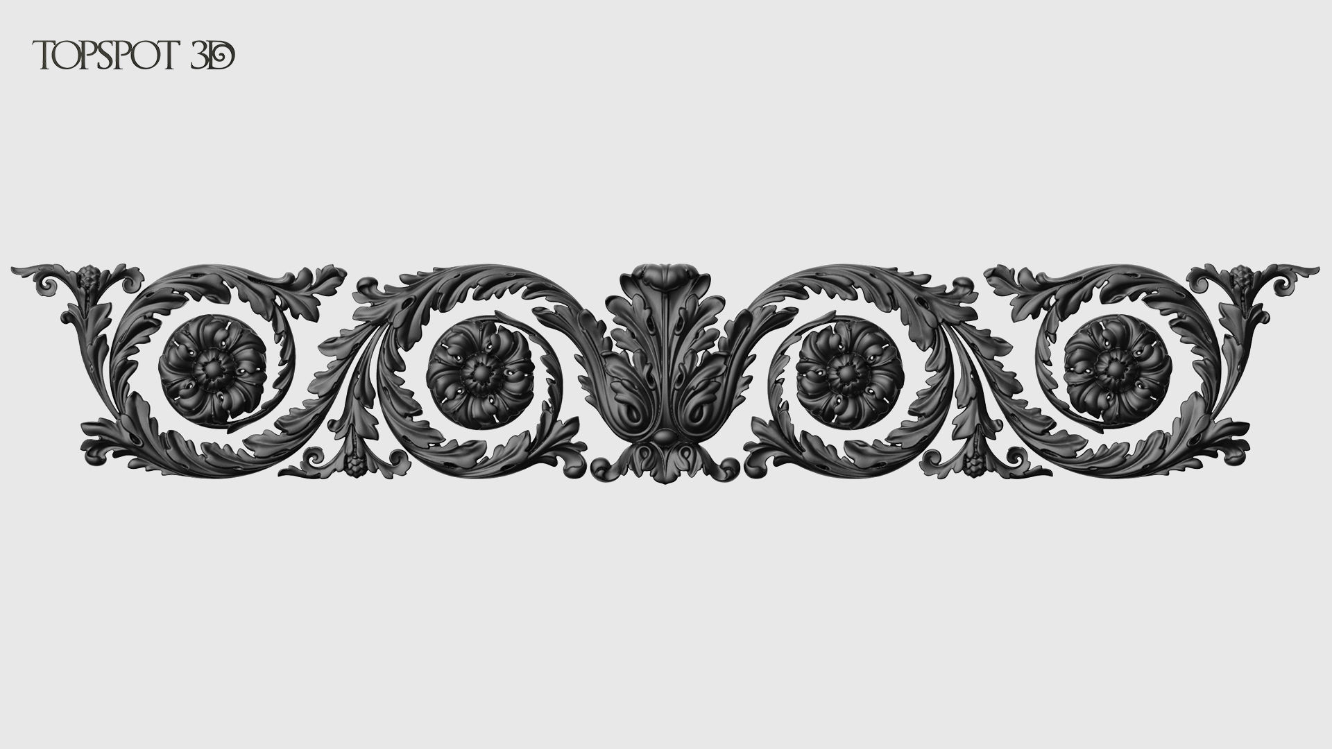 Frieze Acanthus Set 3D print model_26
