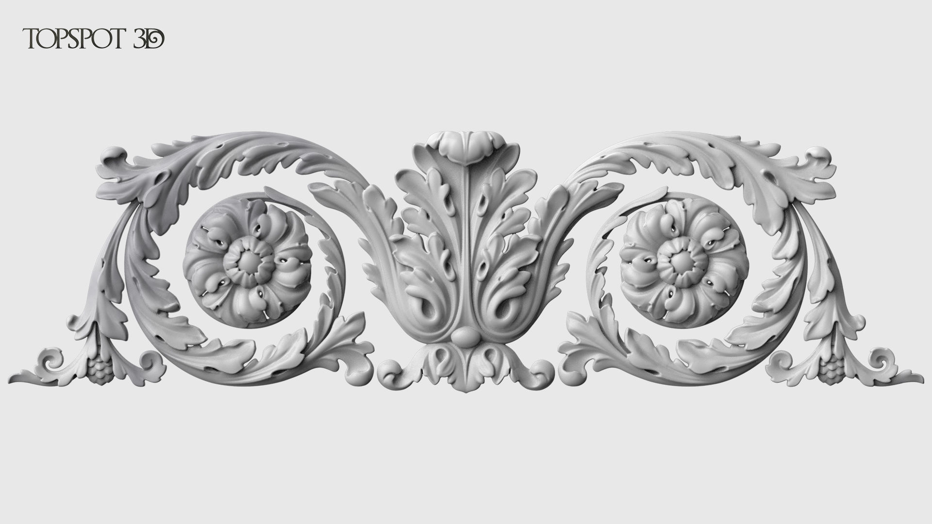 Frieze Acanthus Set 3D print model_22