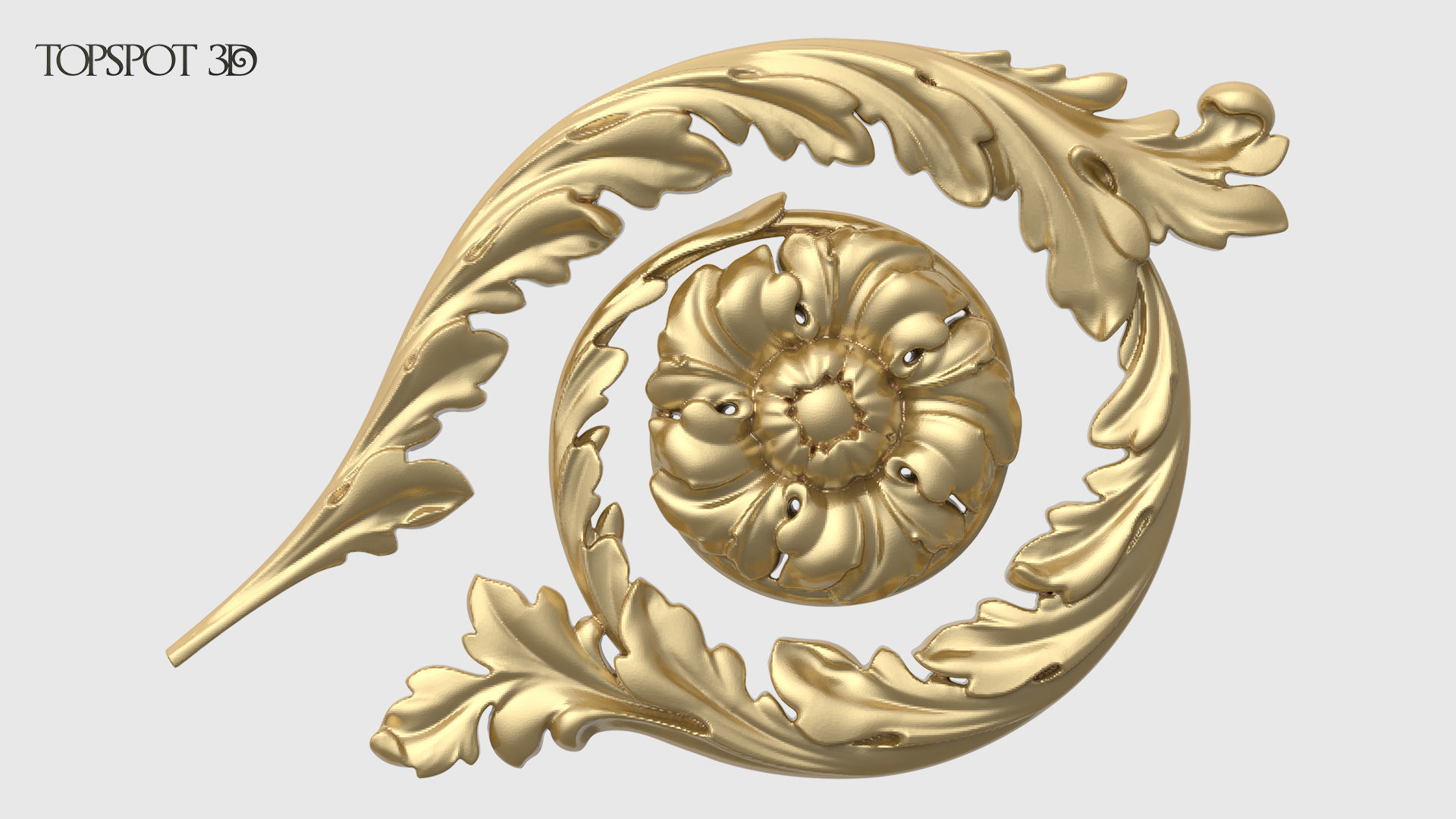 Frieze Acanthus Set 3D print model_16