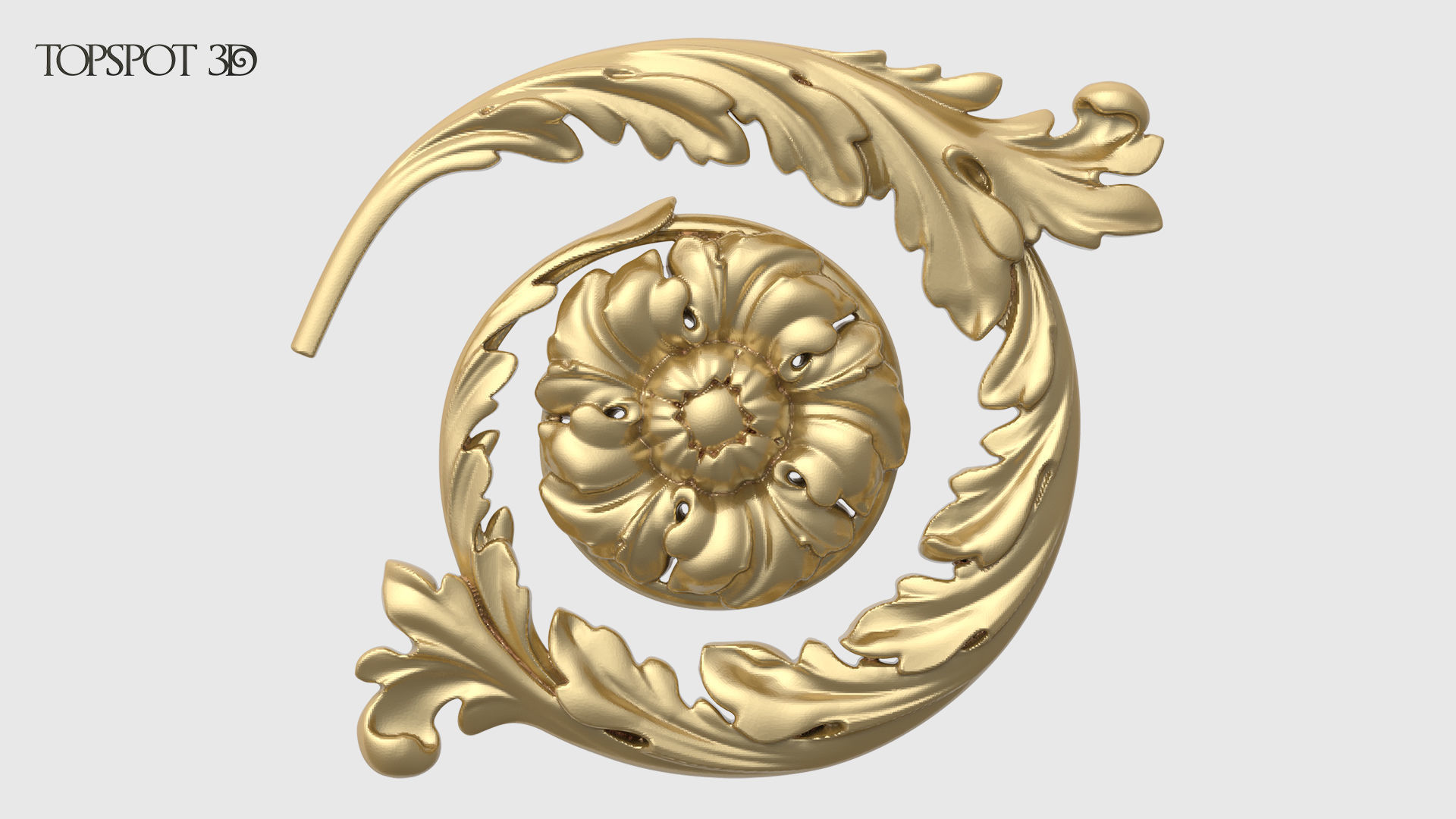 Frieze Acanthus Set 3D print model_10