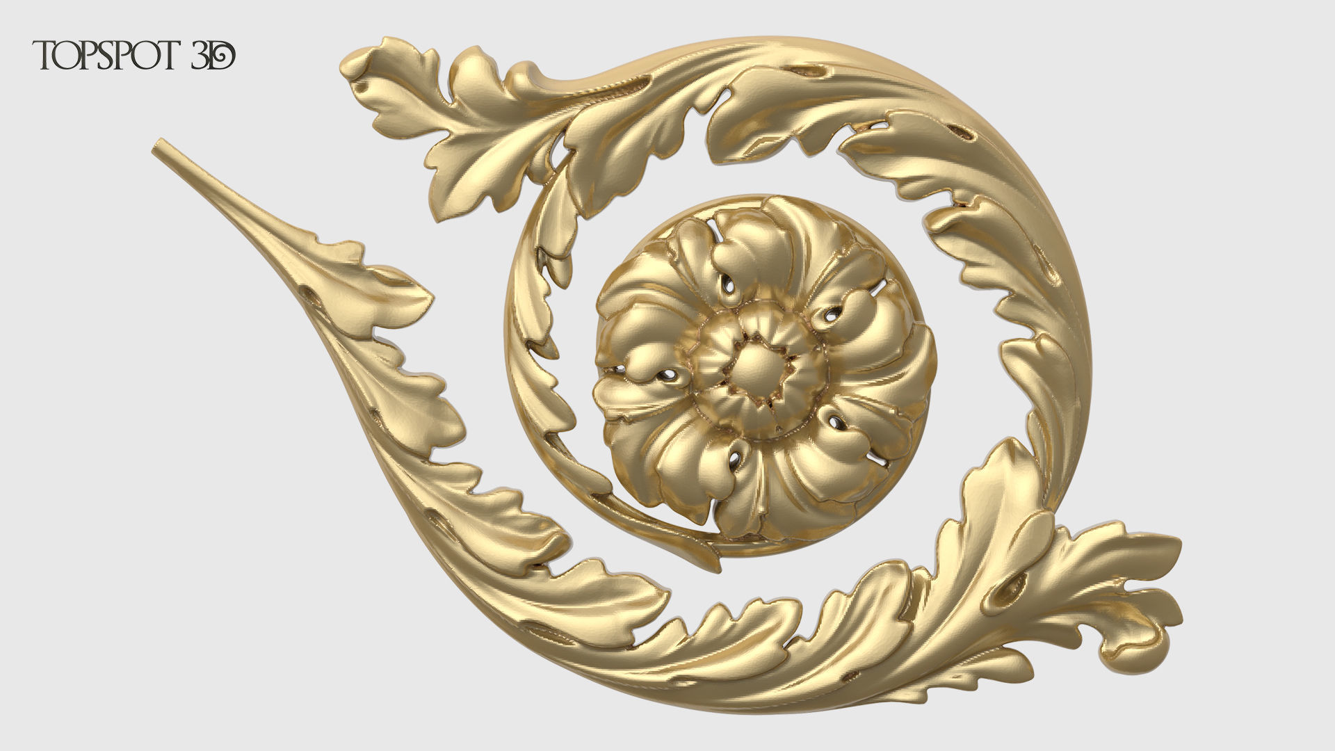 Frieze Acanthus Set 3D print model_15