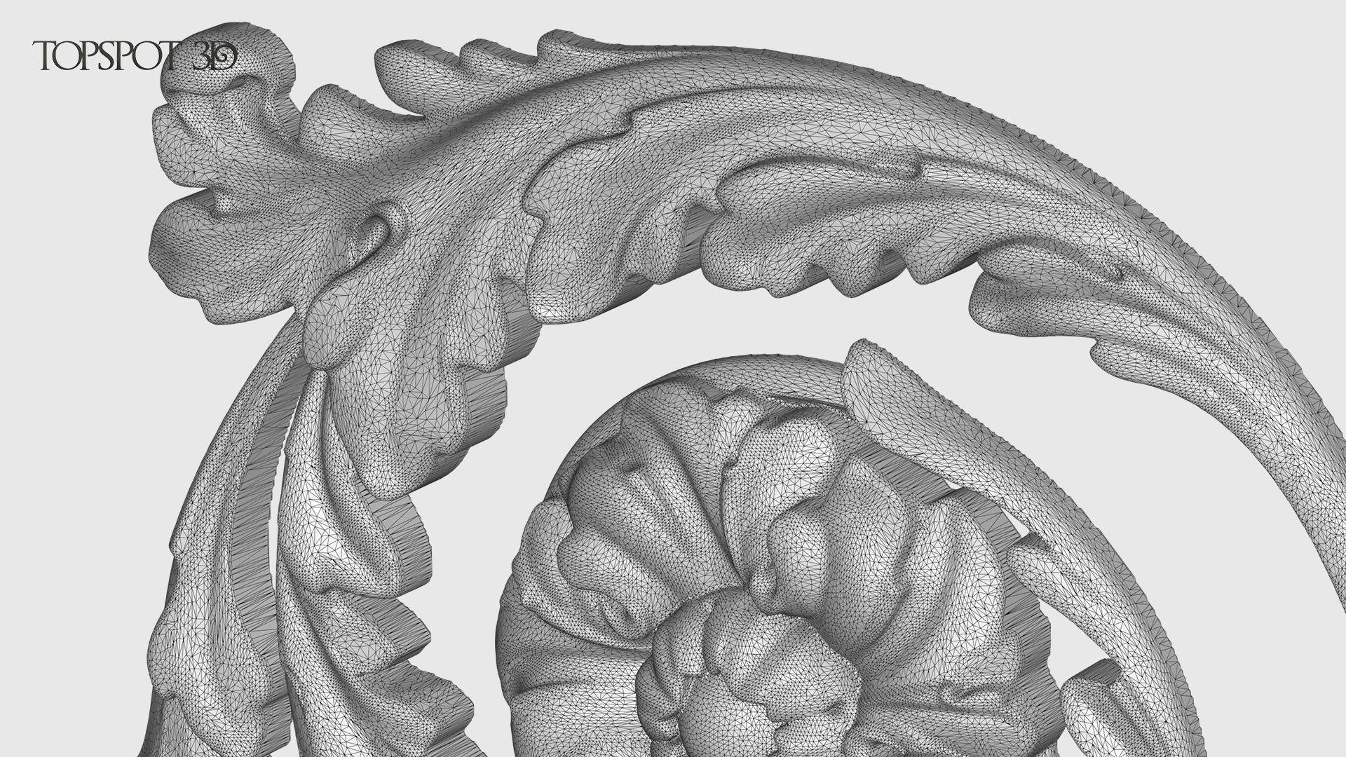 Frieze Acanthus Set 3D print model_32