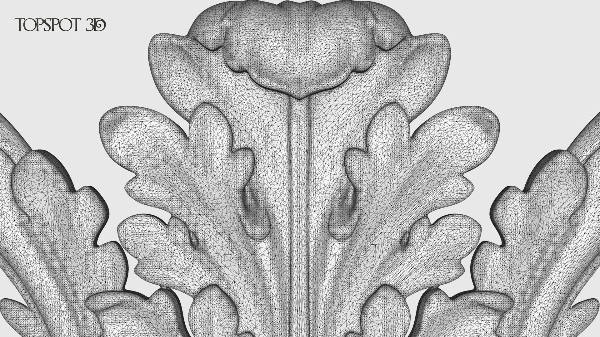 Frieze Acanthus Set 3D print model_34