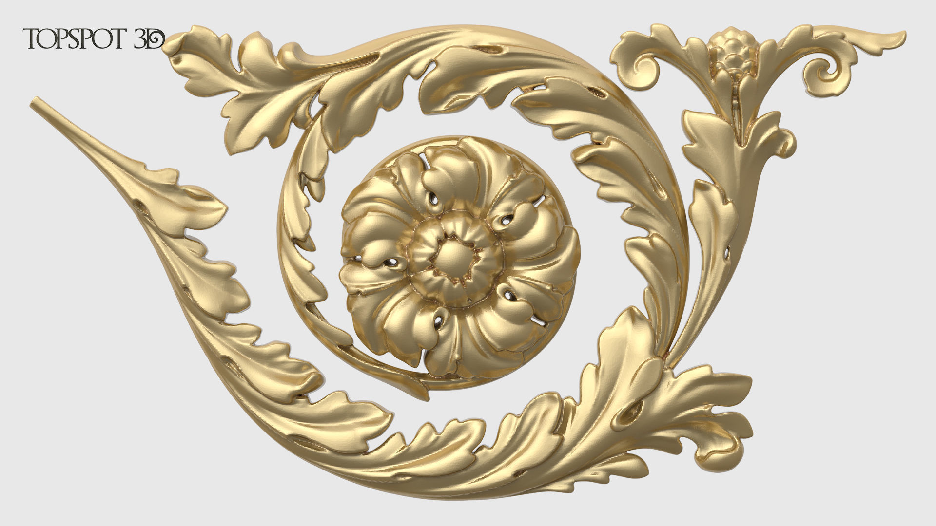 Frieze Acanthus Set 3D print model_20
