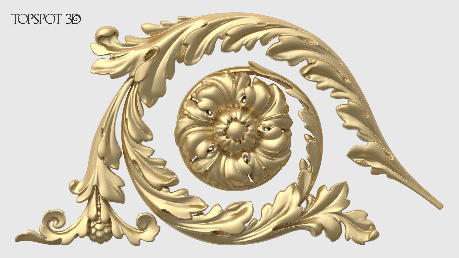 Frieze Acanthus Set 3D print model_17