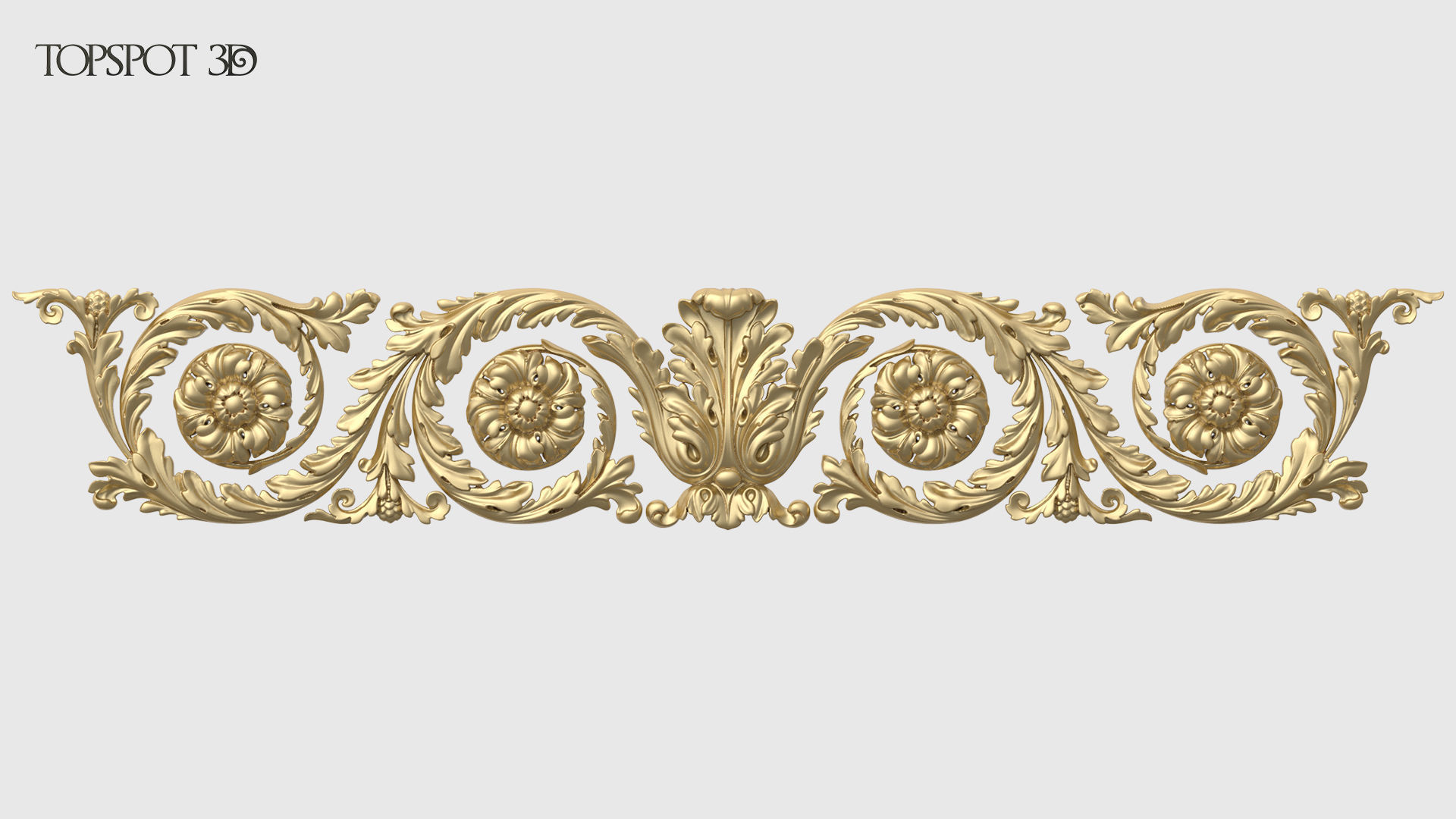 Frieze Acanthus Set 3D print model_6