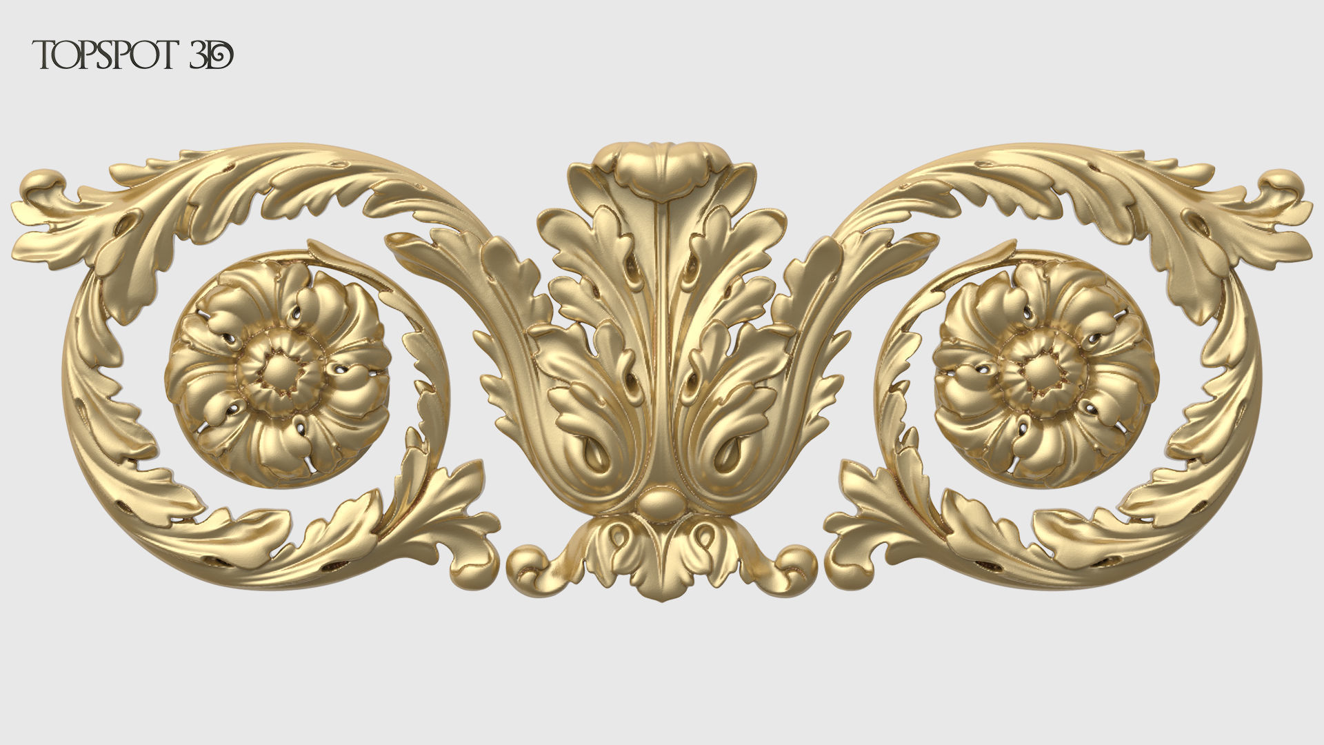 Frieze Acanthus Set 3D print model_14