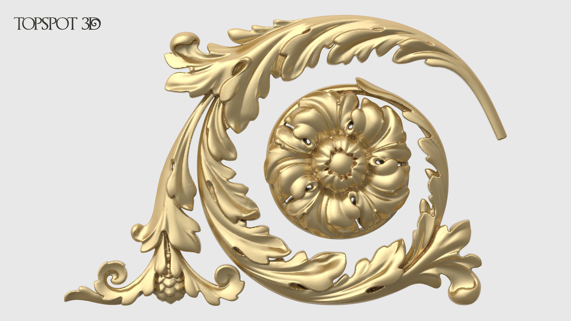 Frieze Acanthus Set 3D print model_7