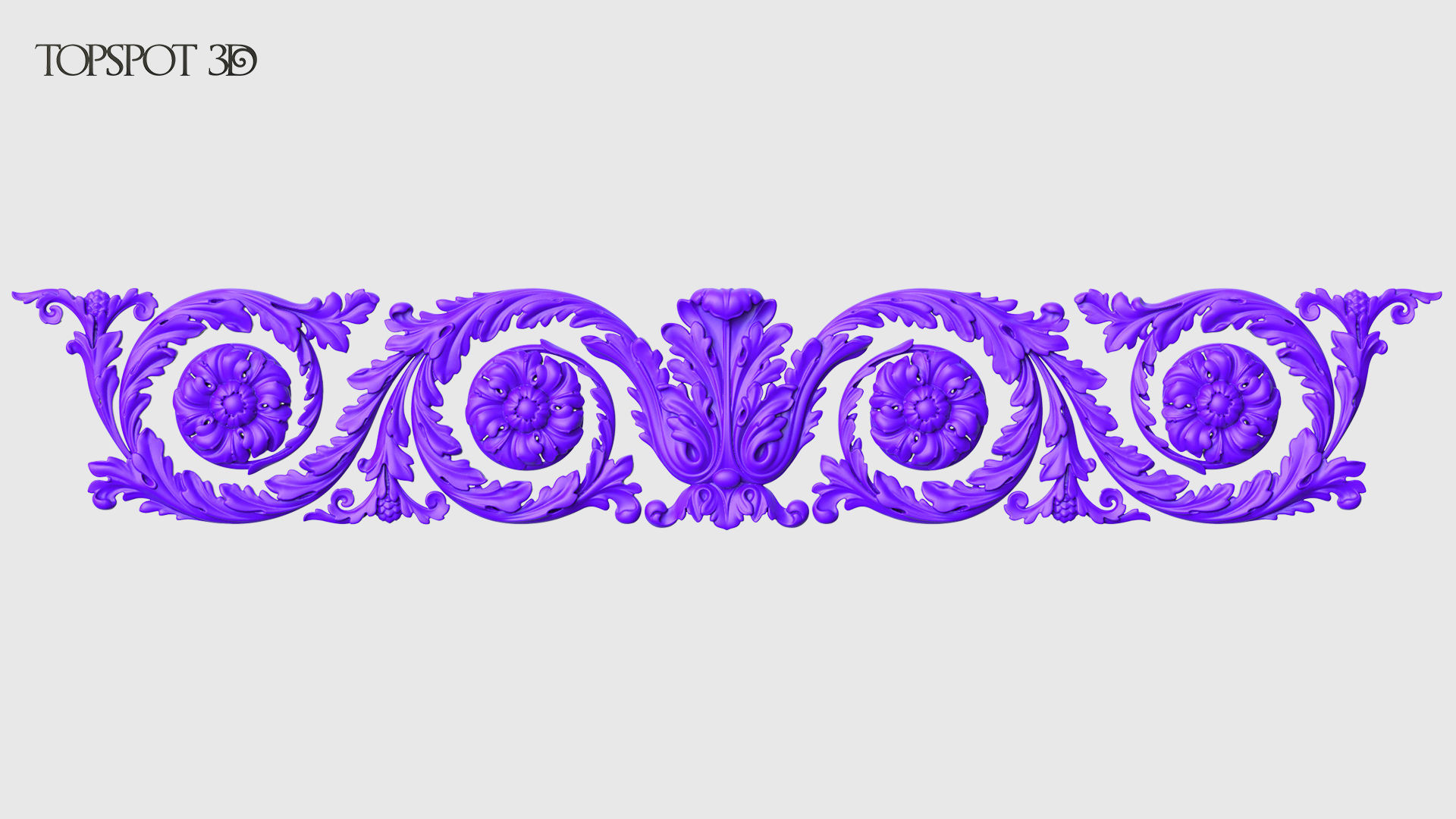 Frieze Acanthus Set 3D print model_25