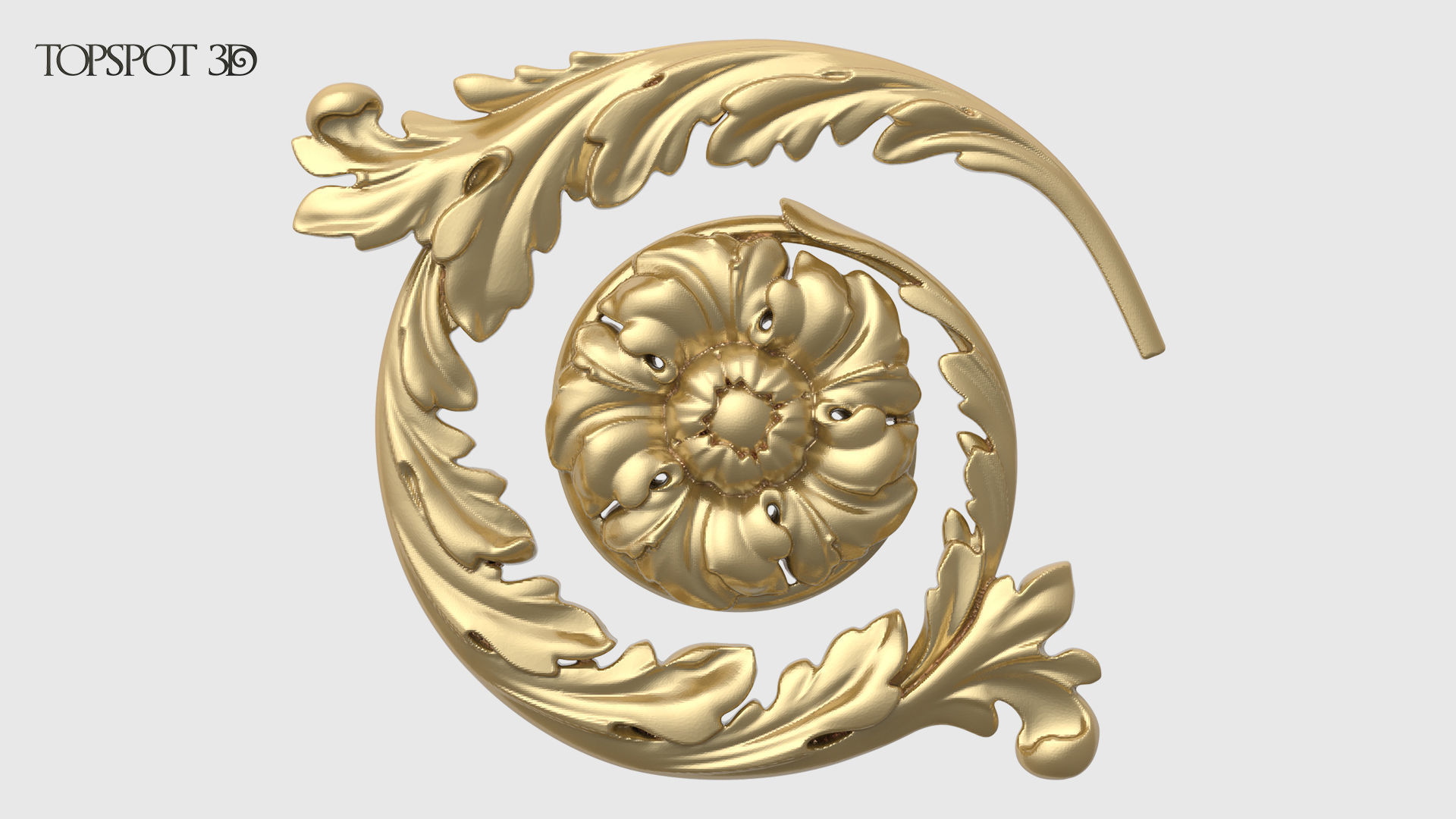 Frieze Acanthus Set 3D print model_8