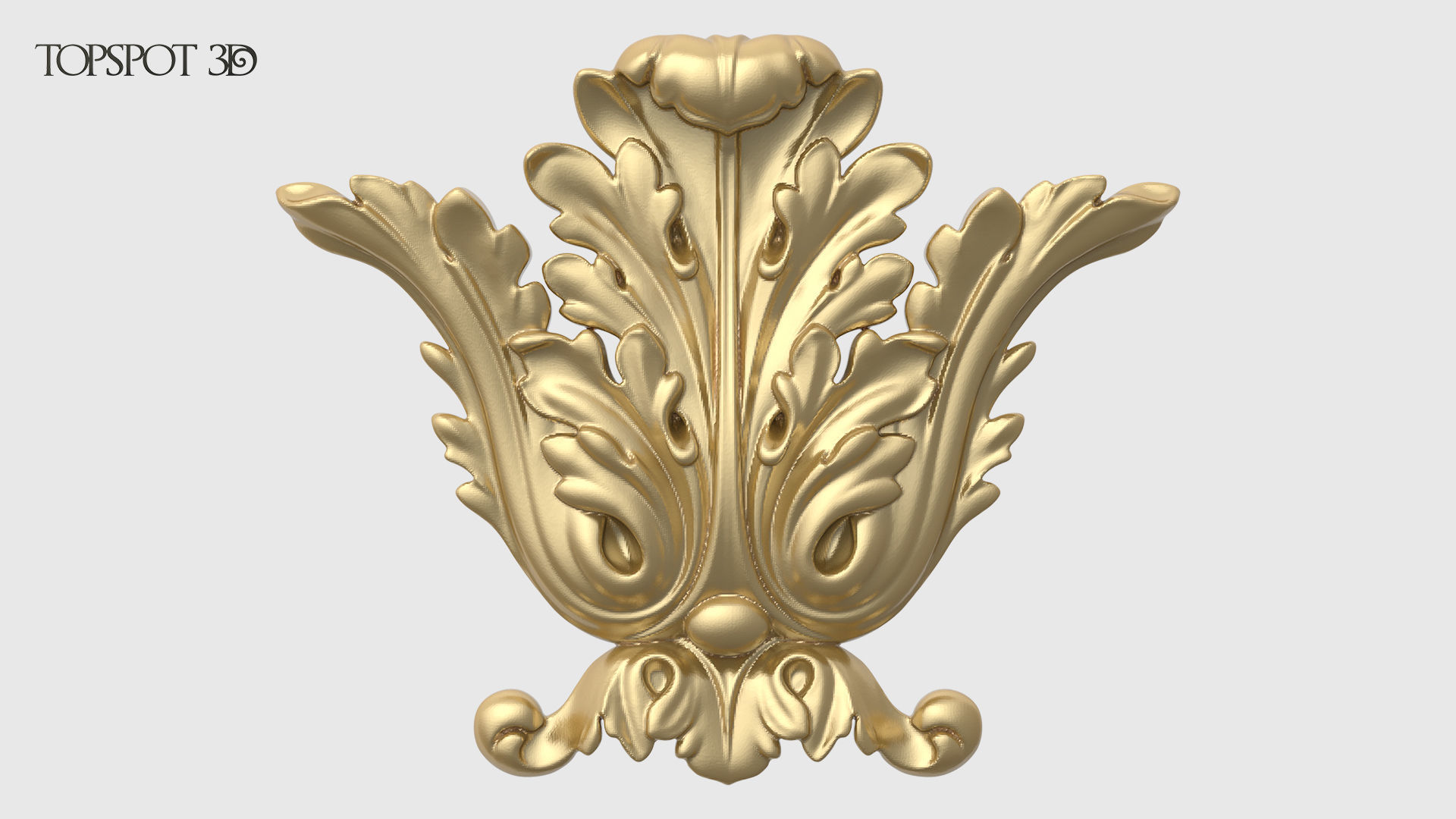 Frieze Acanthus Set 3D print model_9