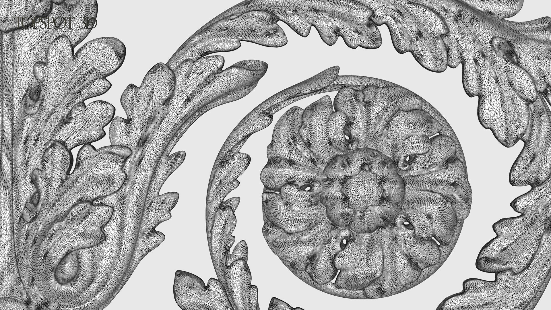 Frieze Acanthus Set 3D print model_35