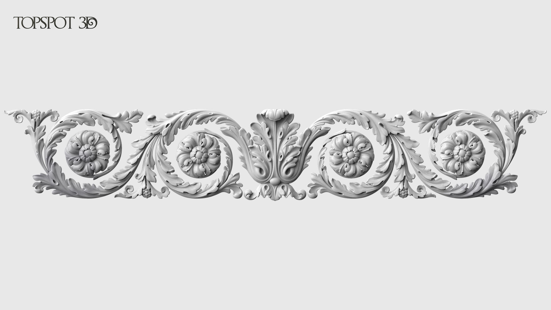 Frieze Acanthus Set 3D print model_29