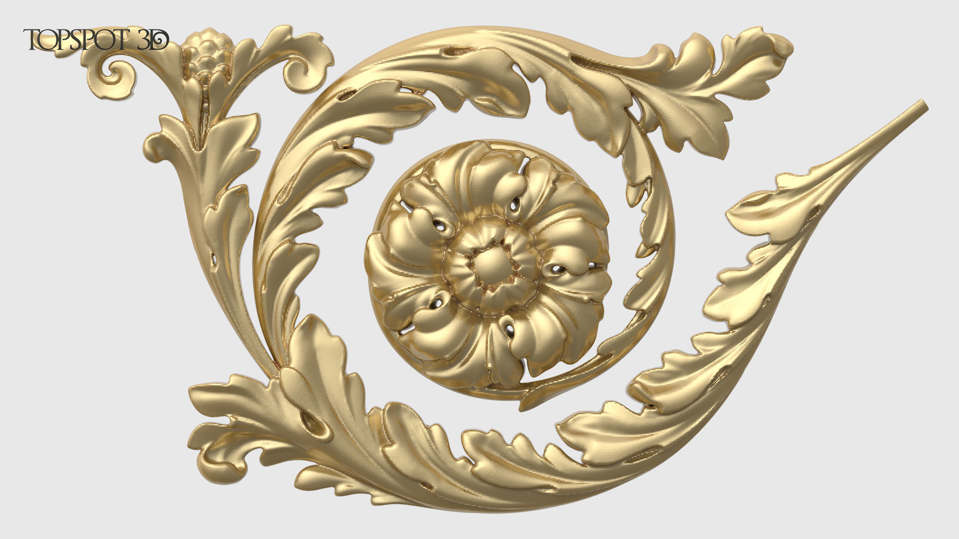 Frieze Acanthus Set 3D print model_18