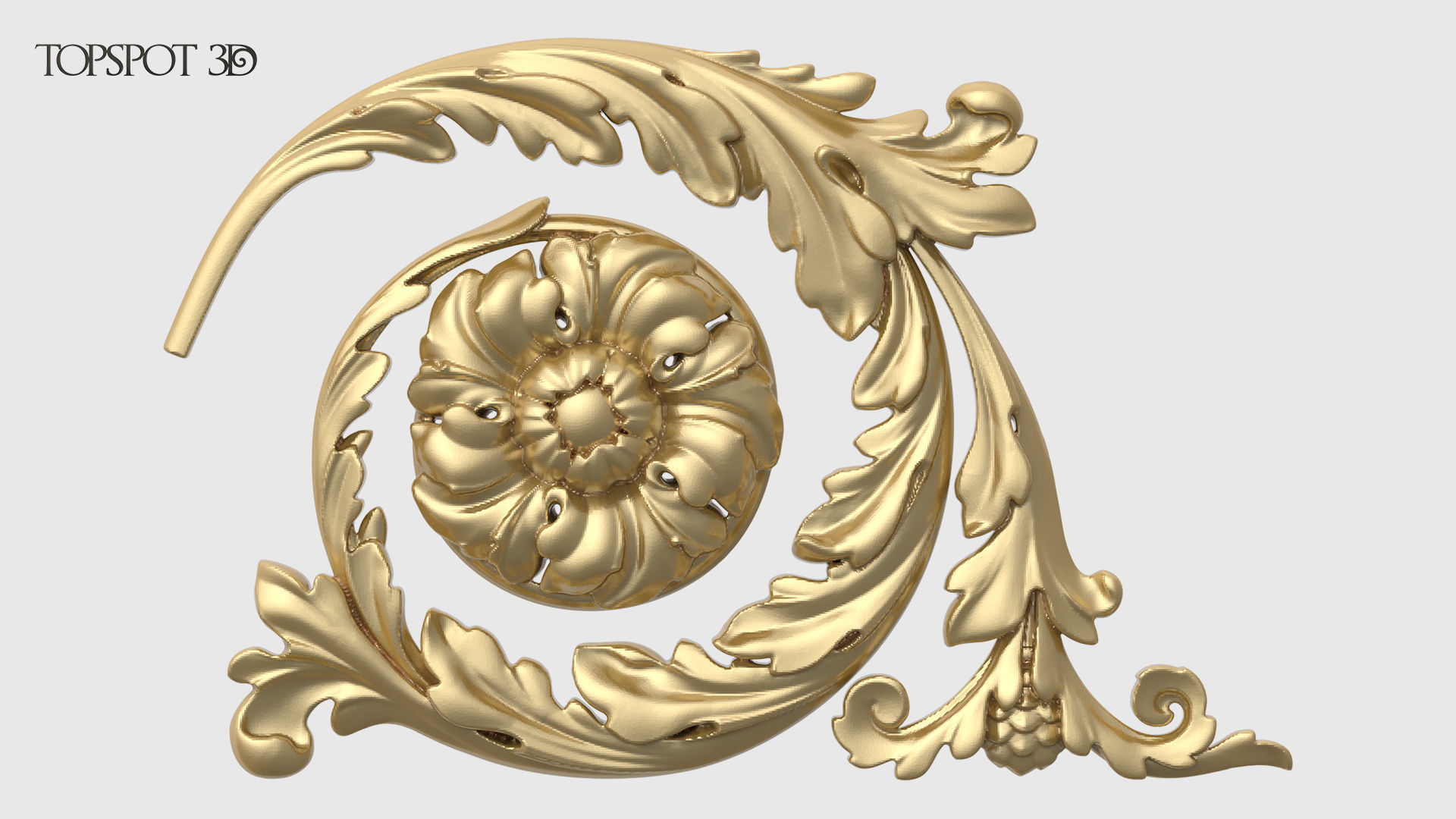 Frieze Acanthus Set 3D print model_11