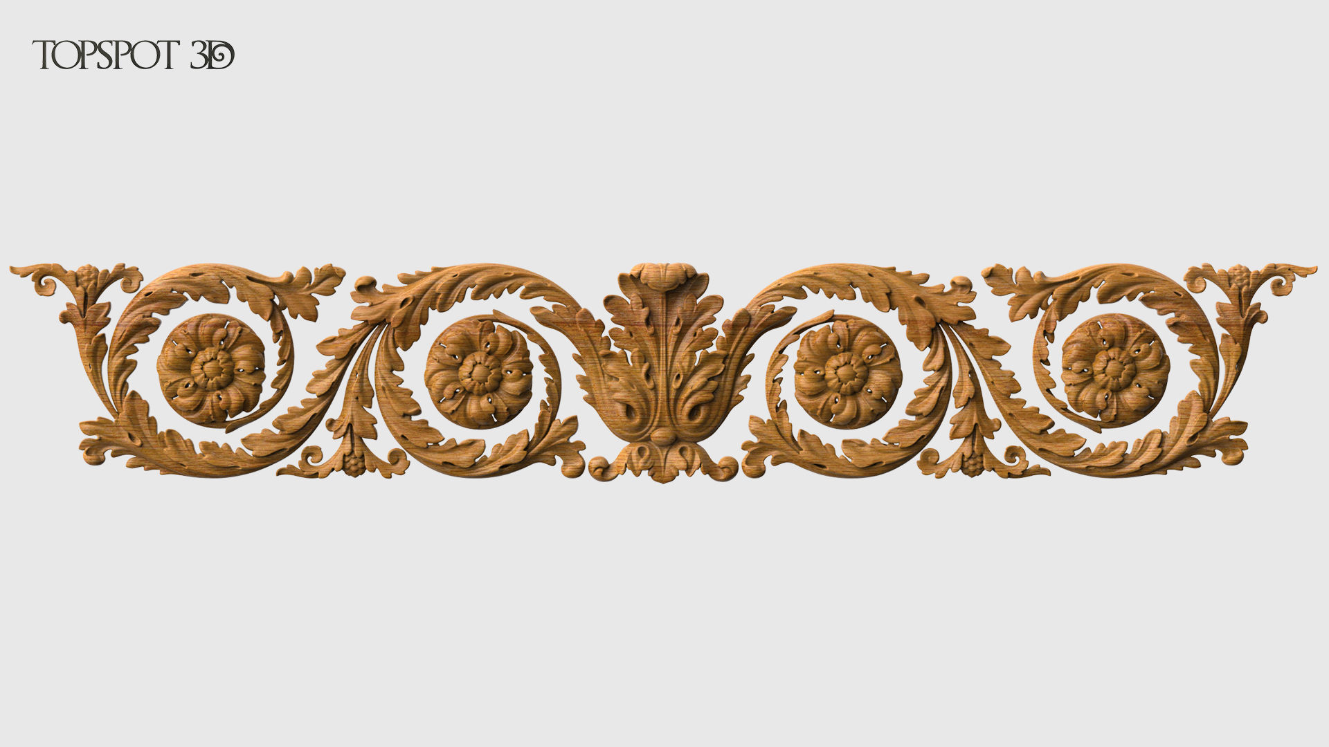 Frieze Acanthus Set 3D print model_23